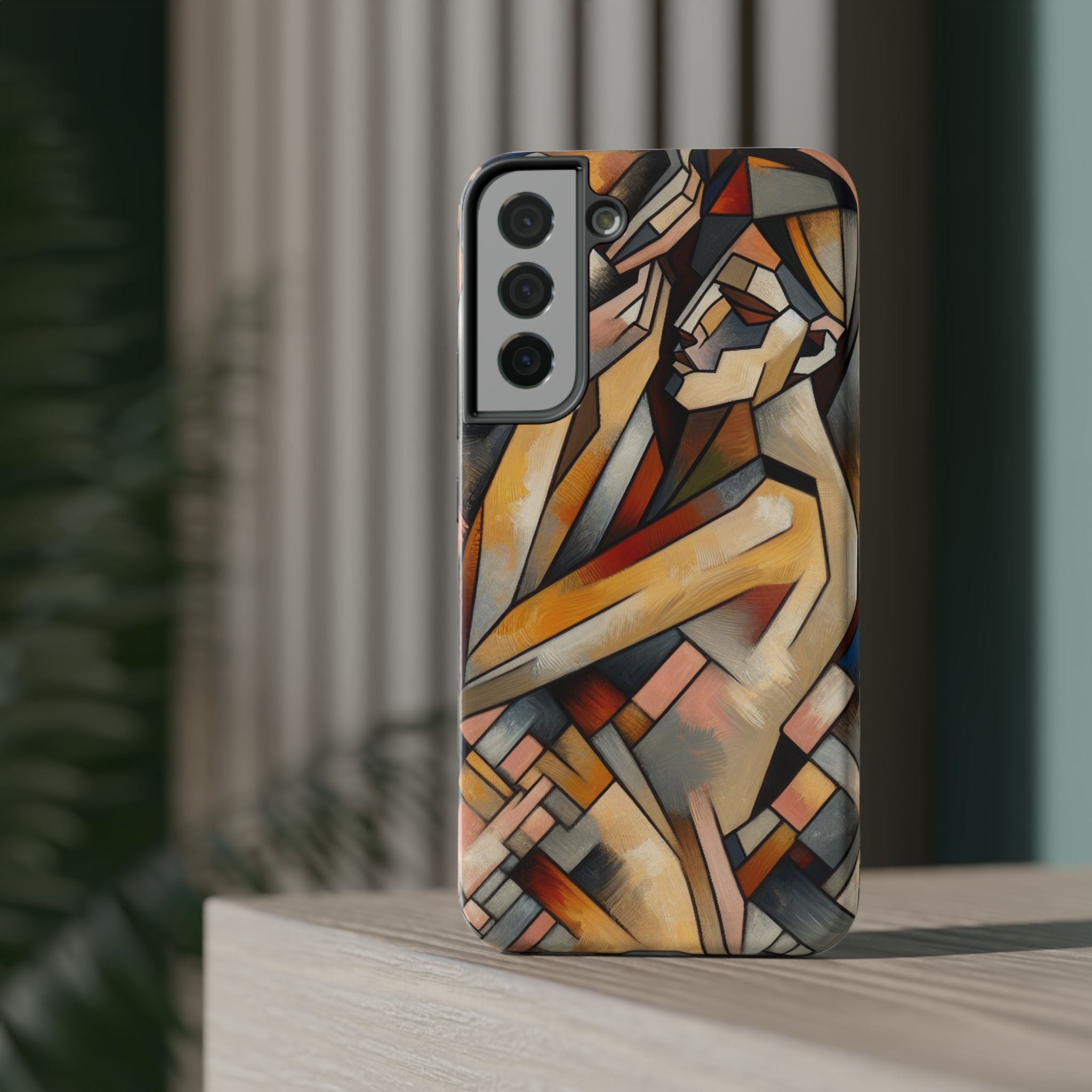 Impact Resistant Phone Case - Woman Abstract Design