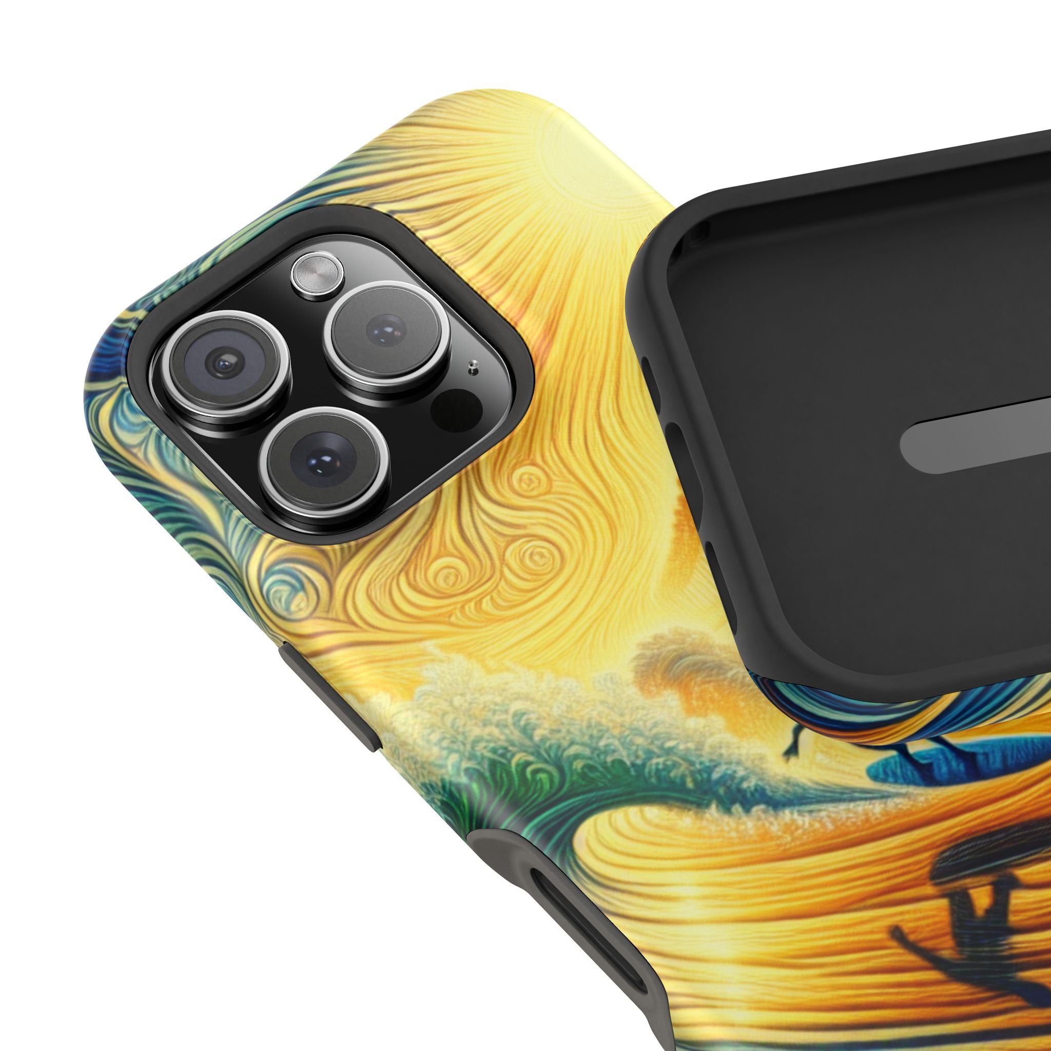 Surfing Impact Resistant Phone Case - Ocean Vibes, Phone Cover for Surfers, Beach Lovers
