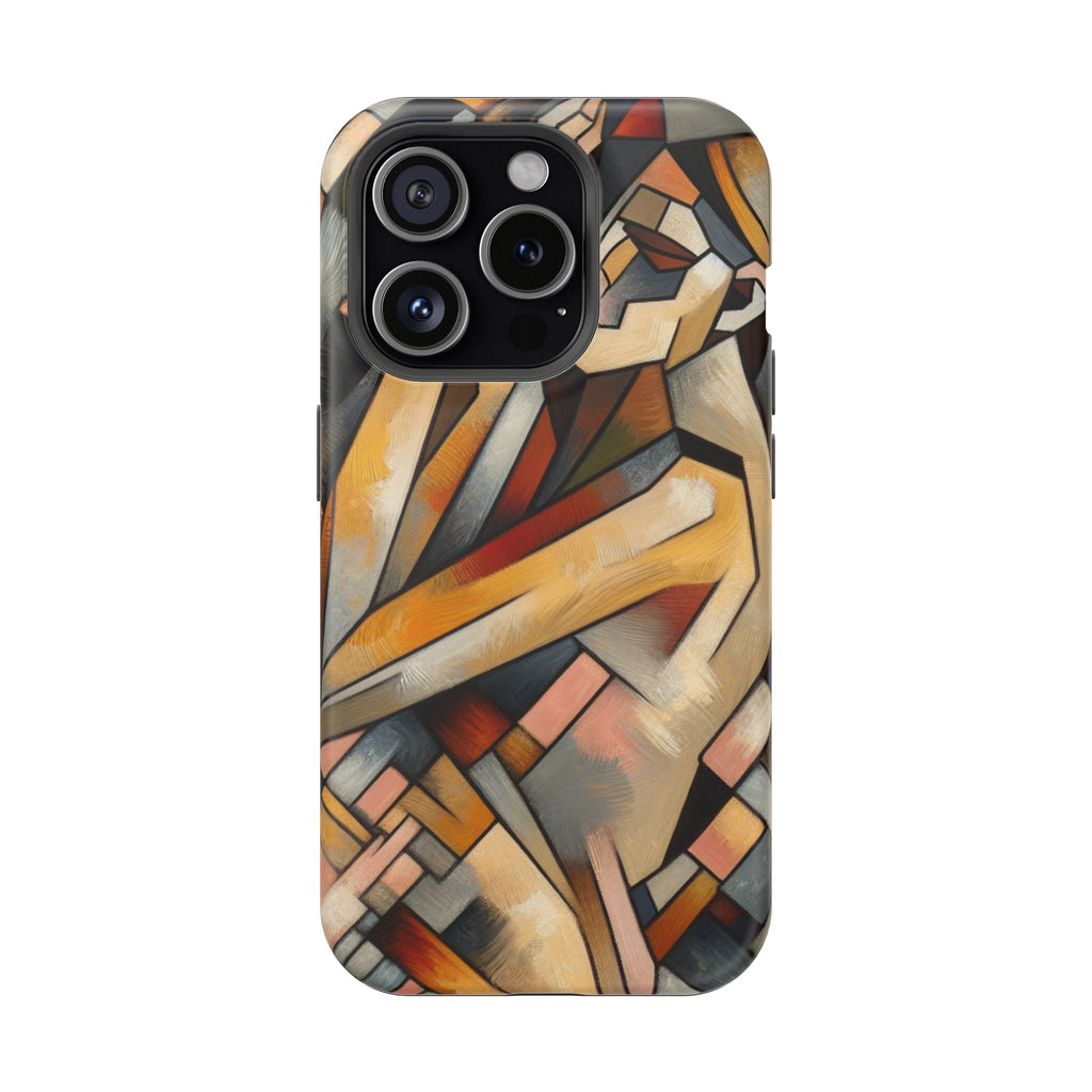 Impact Resistant Phone Case - Woman Abstract Design