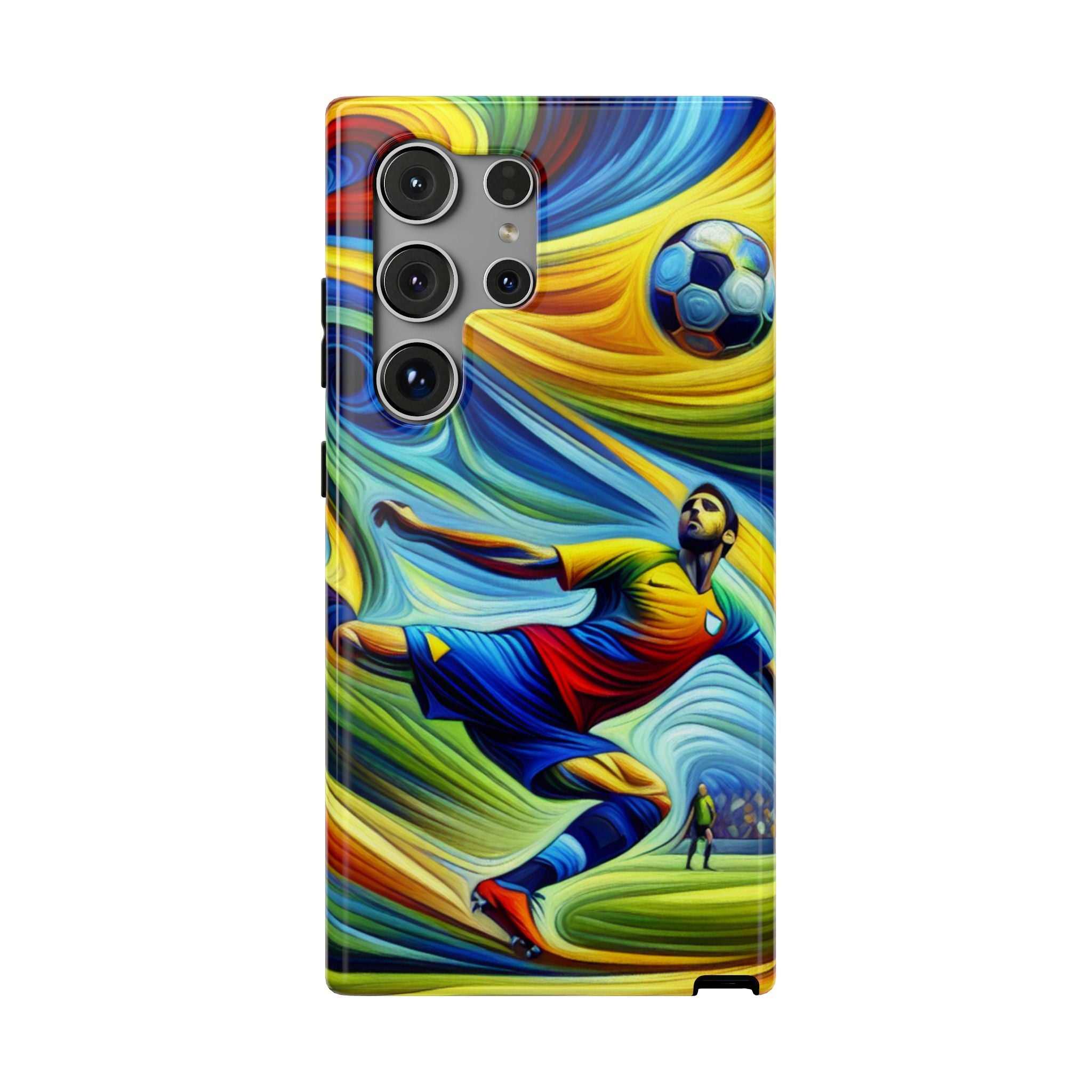 Colorful Soccer Impact Resistant Phone Case