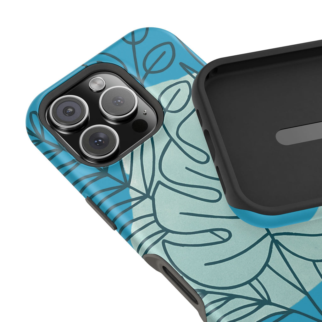 Tropical Floral Phone Case, Impact-Resistant