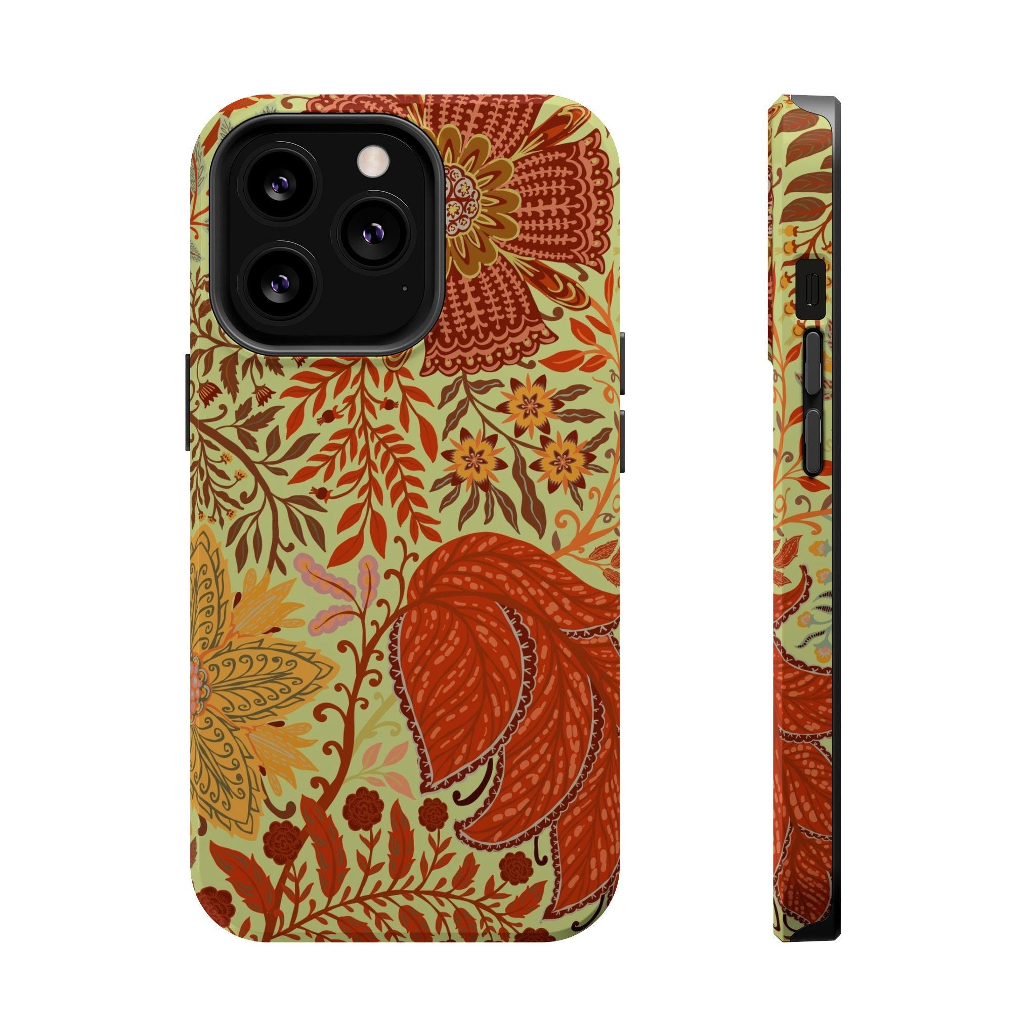 Floral Paisley Magnetic Impact-Resistant Phone Case
