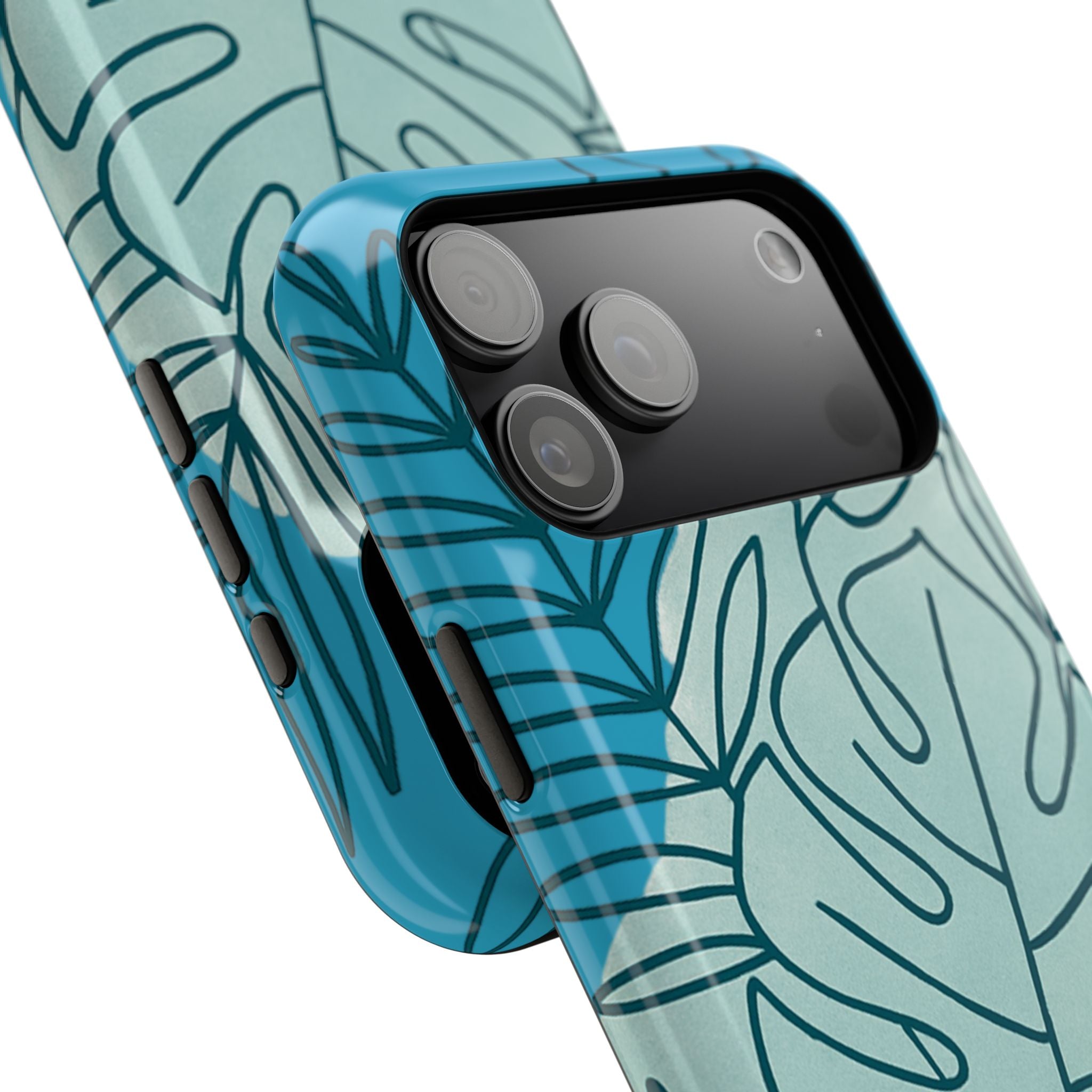 Tropical Floral Phone Case, Impact-Resistant