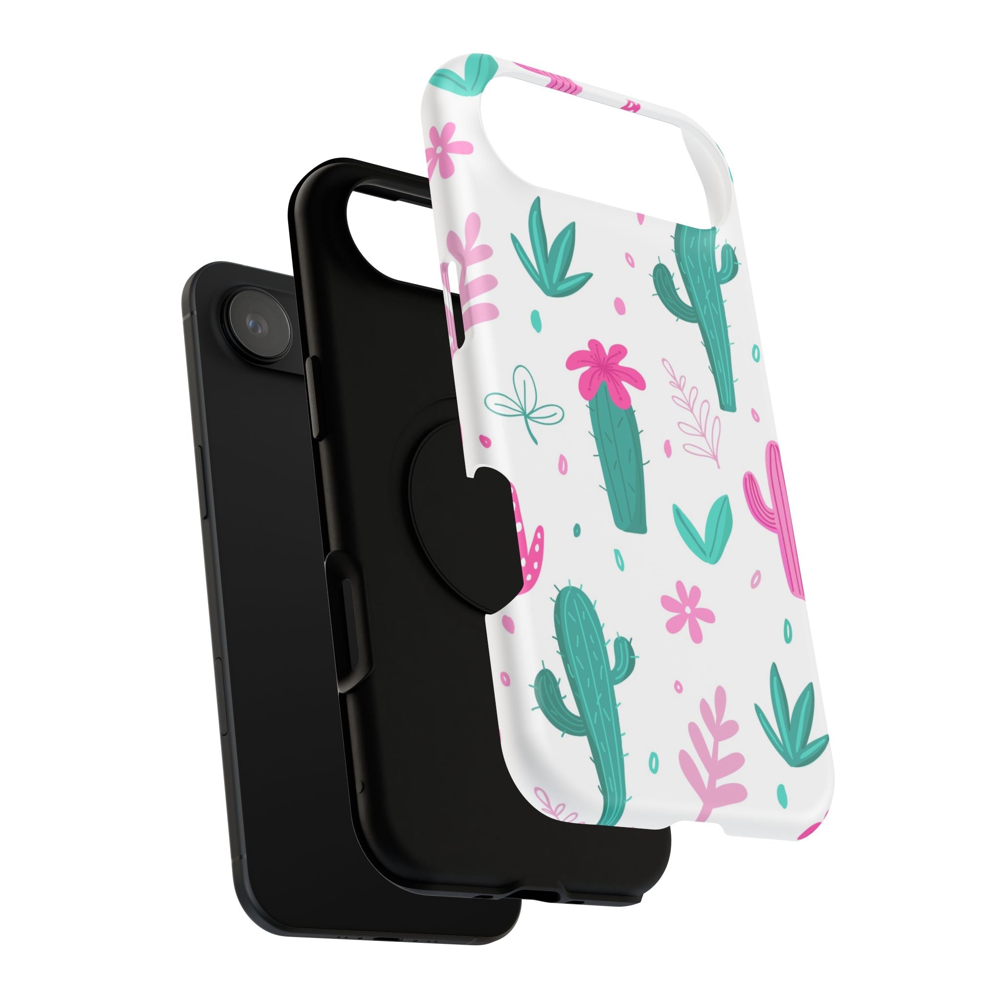 Cactus Pattern Impact Resistant Phone Case