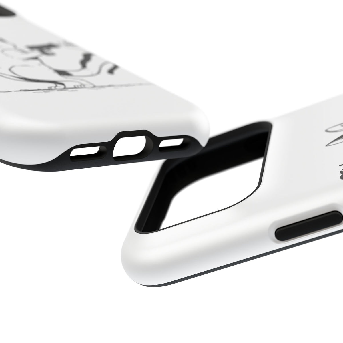 Cat Shooting 'Pew Pew' Phone Case — Impact-Resistant iPhone Cover