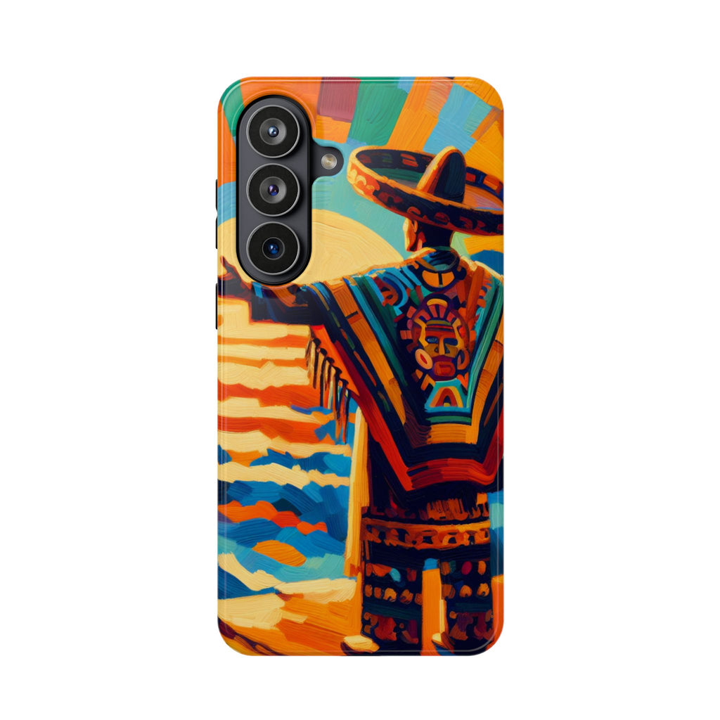 Aztec Sunset Phone Case — Impact‑Resistant Protective Cover
