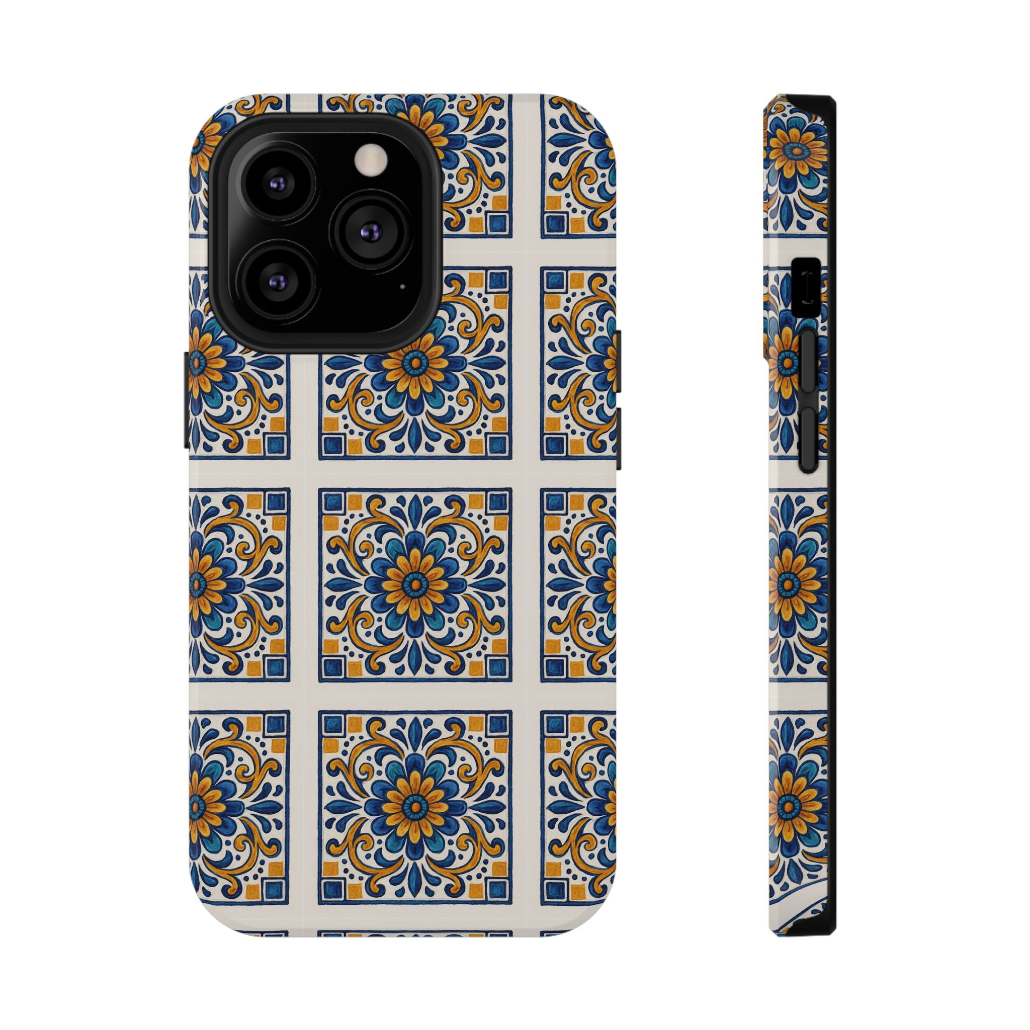 Colorful Floral Phone Case, Durable Impact-Resistant