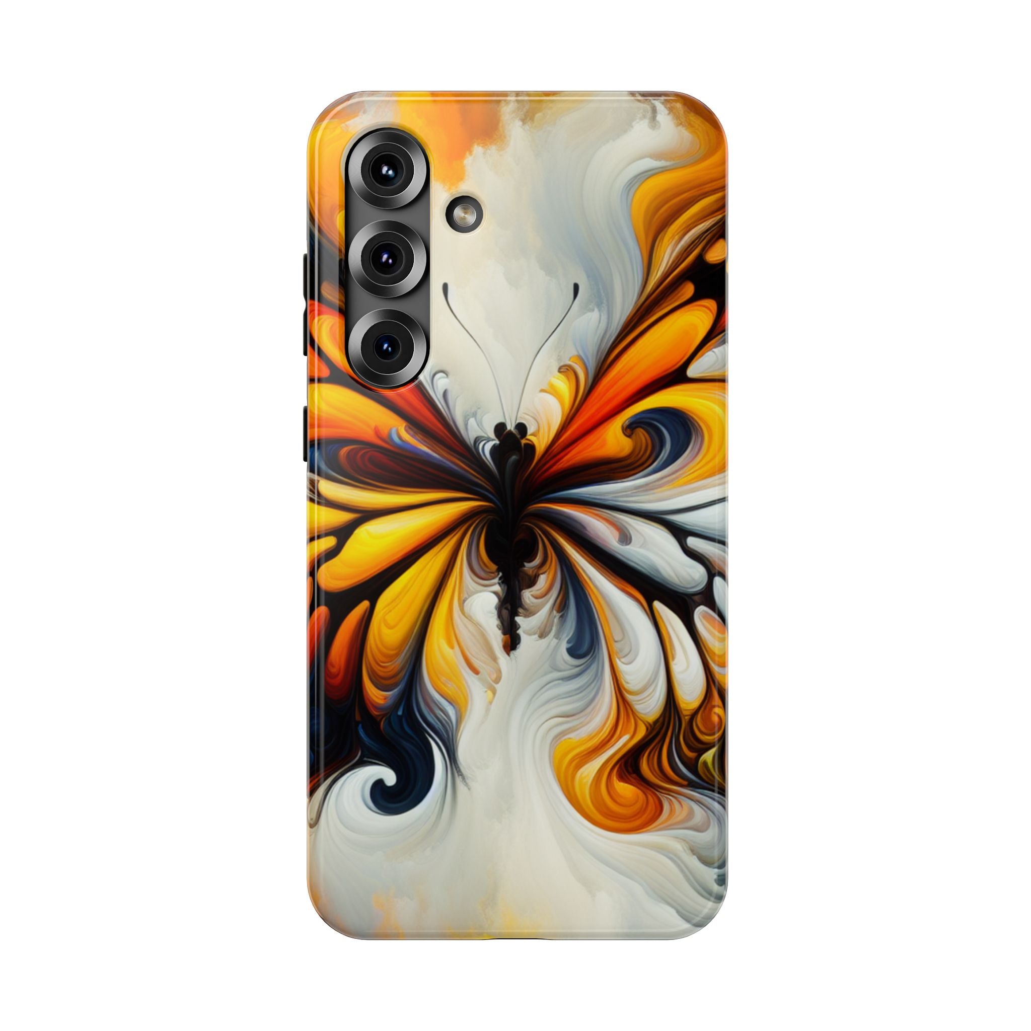 Colorful Butterfly Impact Resistant Phone Case, Artistic, Nature-Inspired Gift