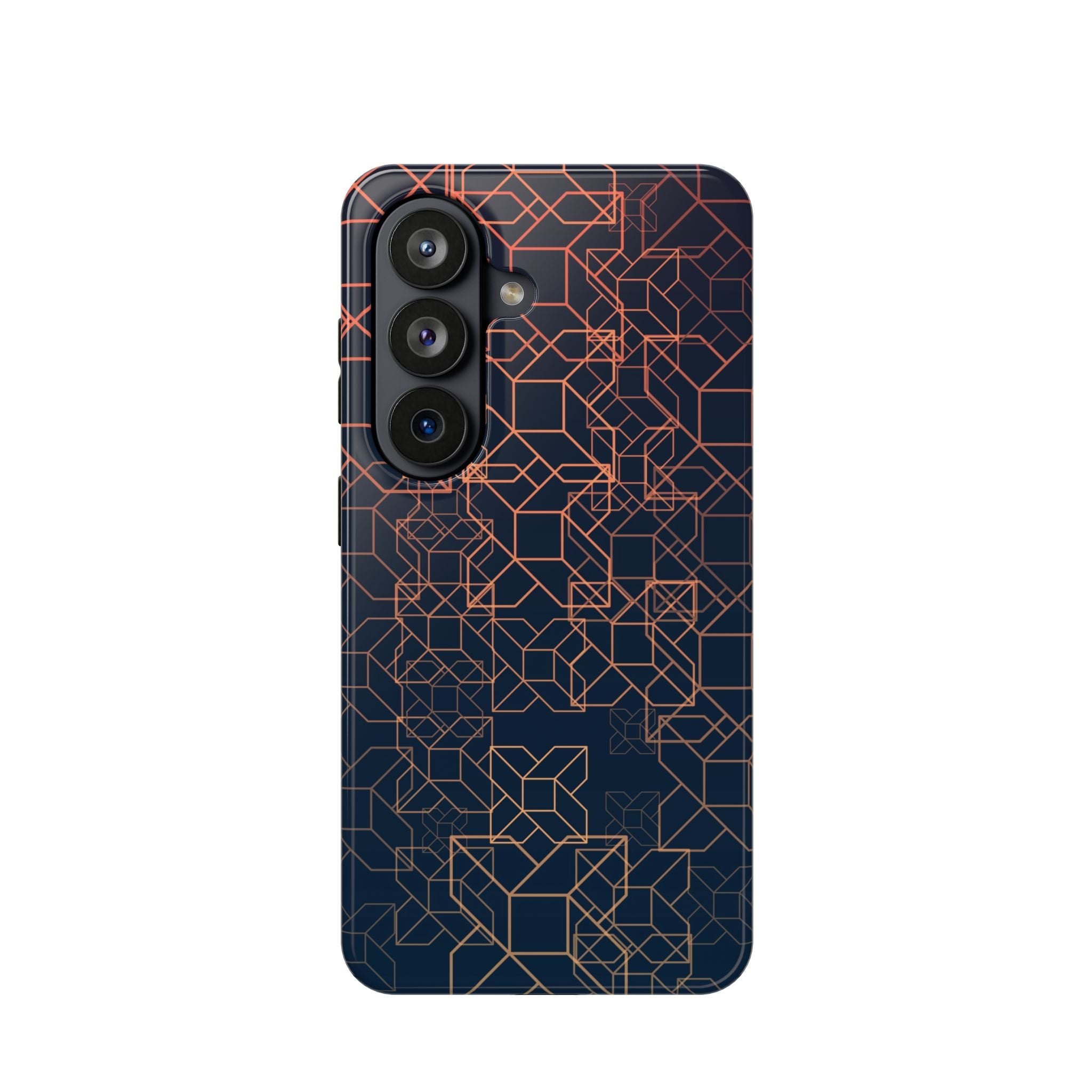 Geometric Pattern Phone Case, Durable Impact-Resistant
