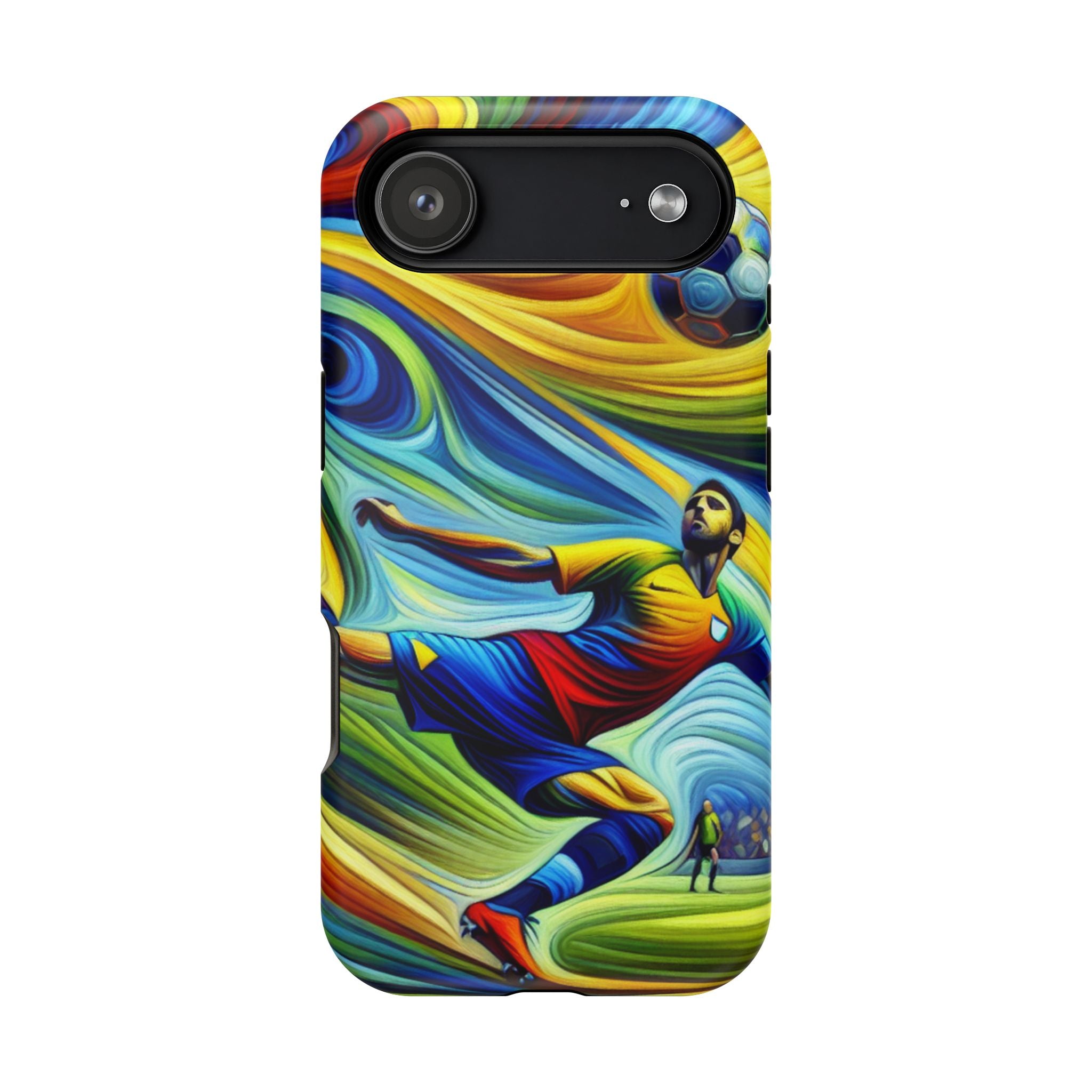 Colorful Soccer Impact Resistant Phone Case