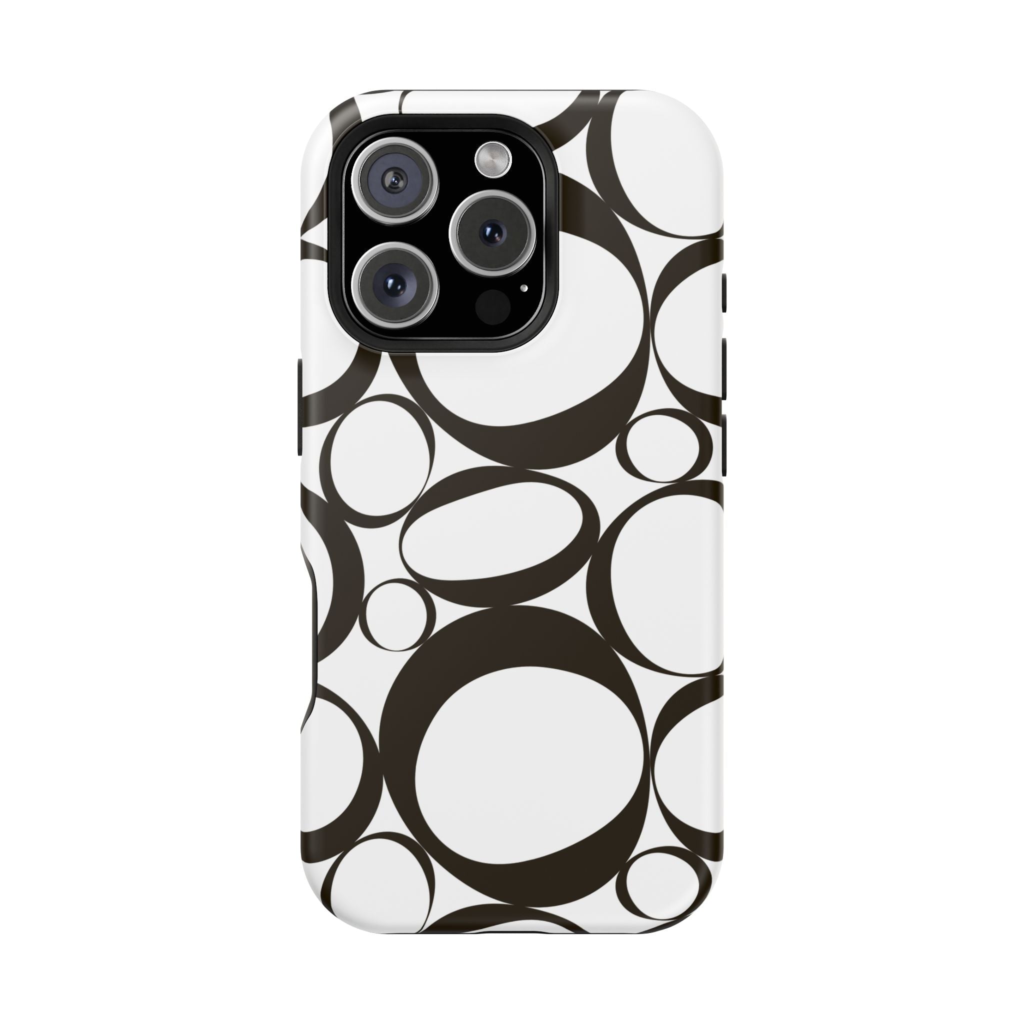 Black & White Impact-Resistant Phone Case - Durable