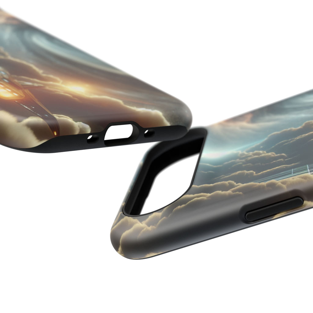 Cosmic Space Ship Impact Resistant Phone Case