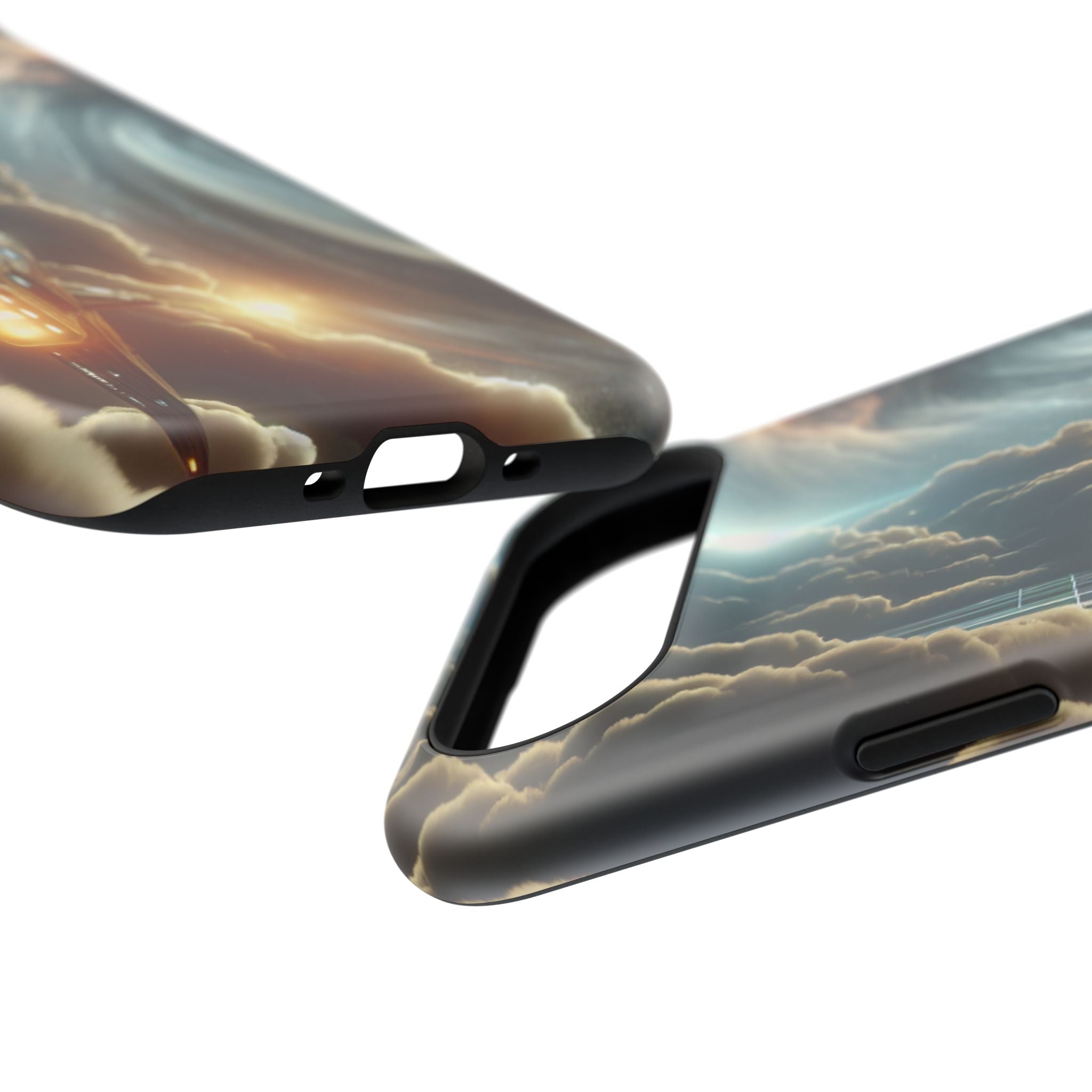 Cosmic Space Ship Impact Resistant Phone Case