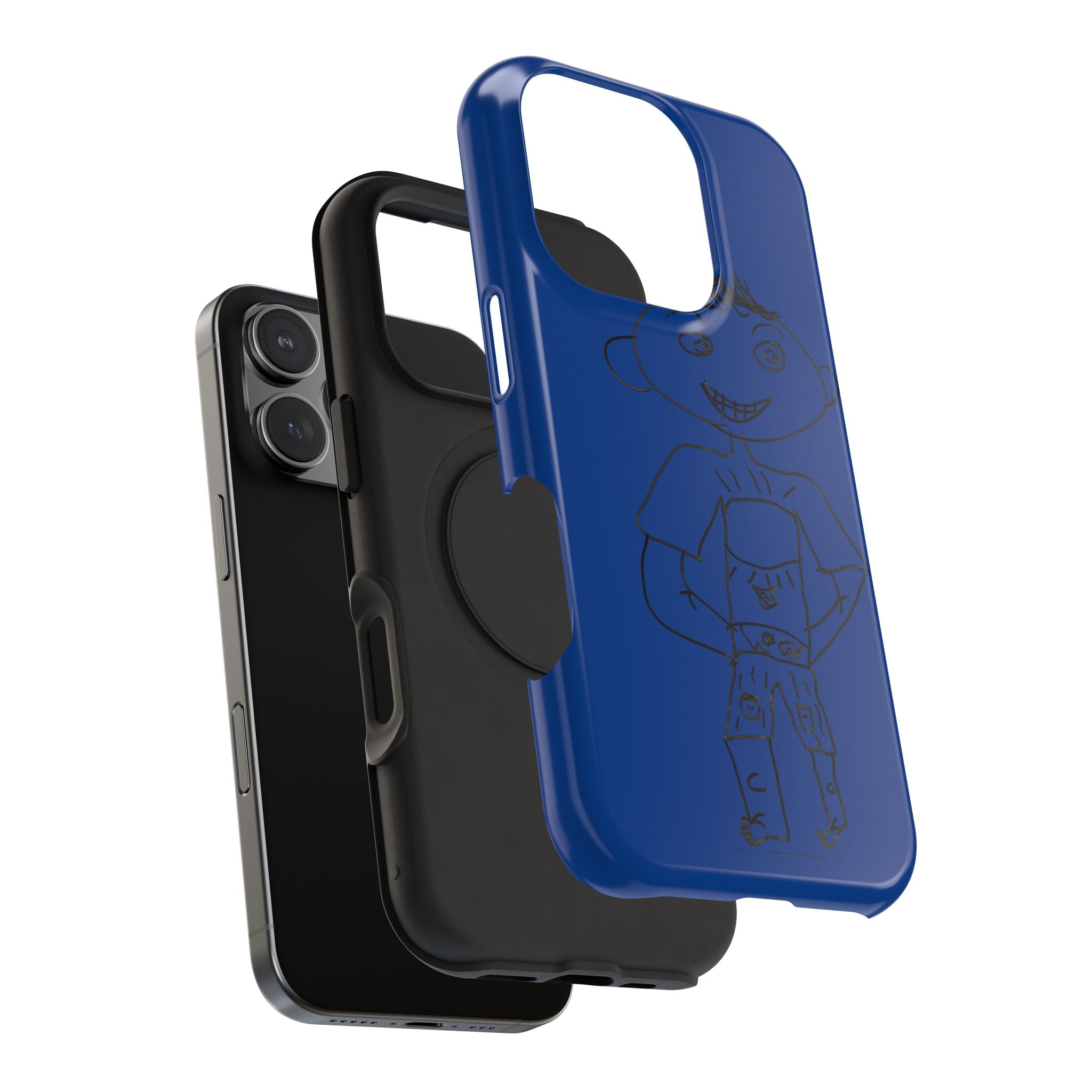 Kid's Drawing Impact Resistant Tough Phone Case