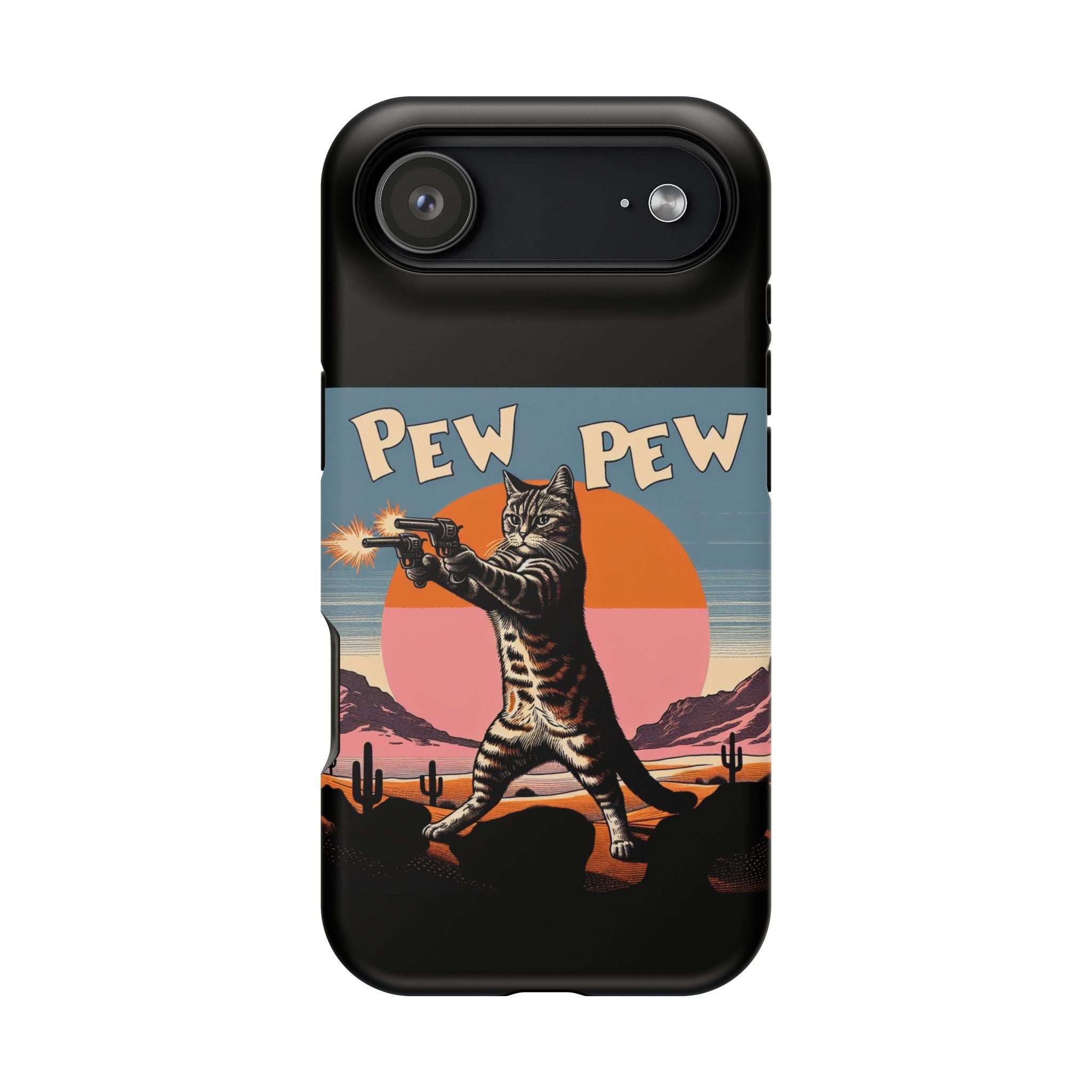 Impact Resistant Phone Case - Pew Pew Kitty