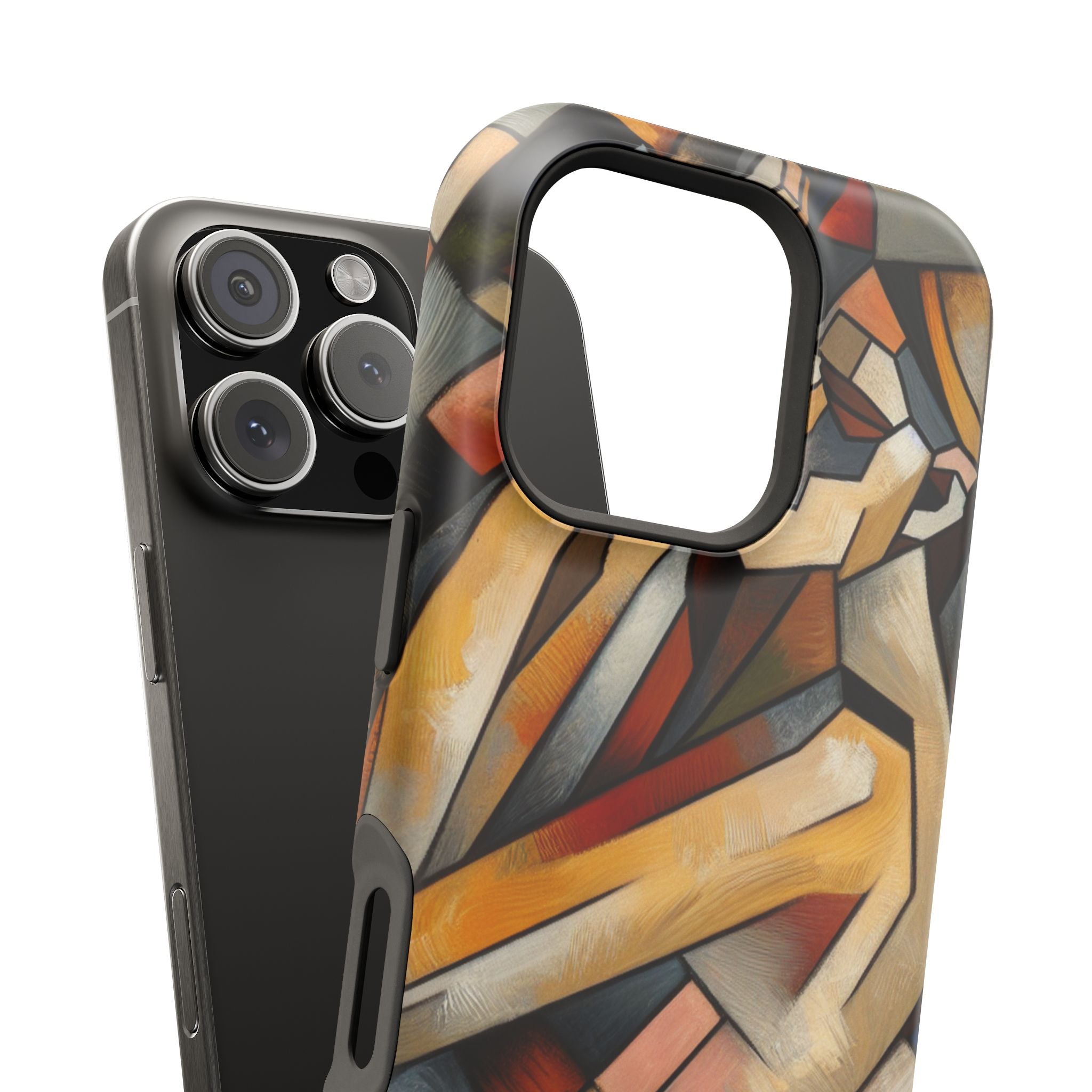 Impact Resistant Phone Case - Sleeping  Woman Abstract