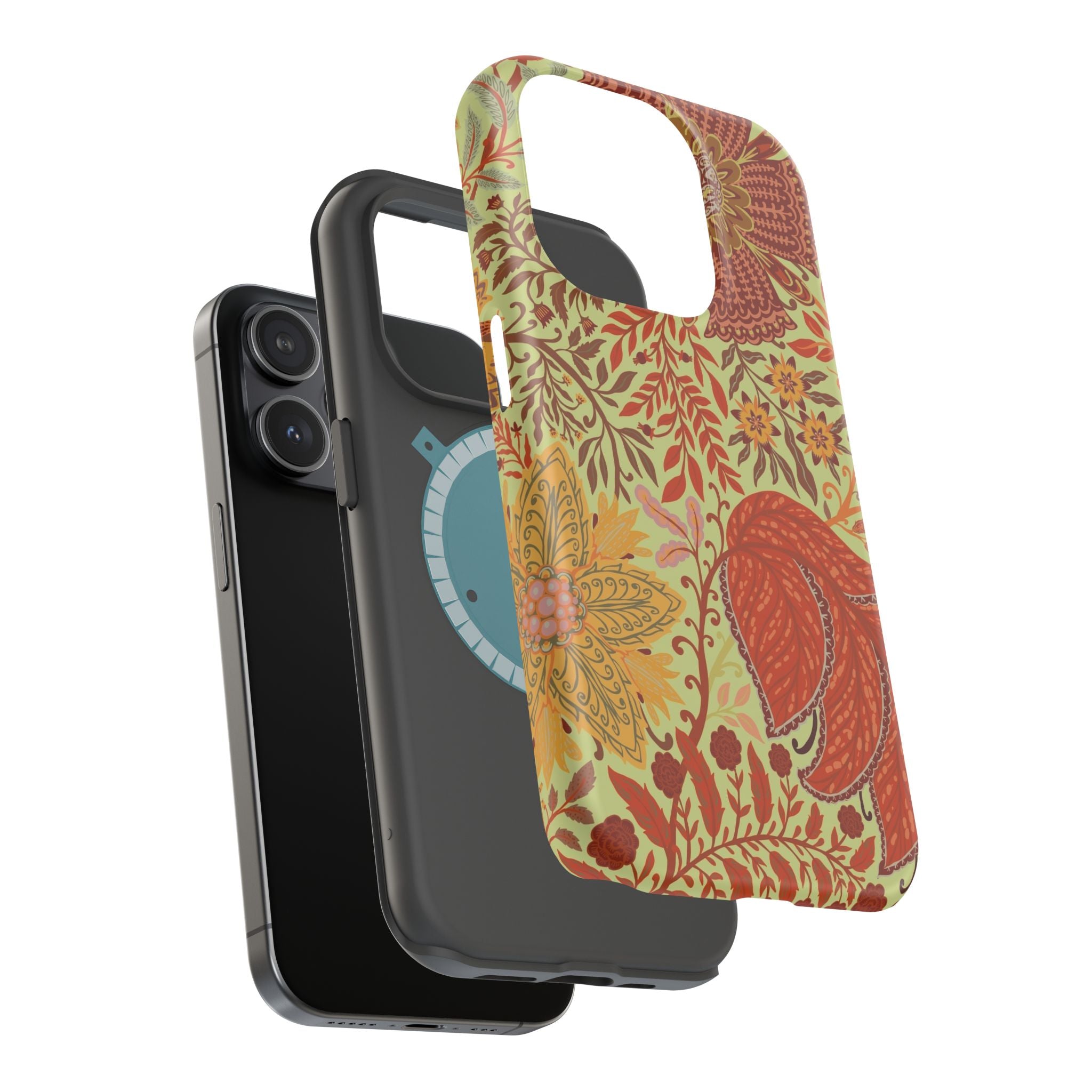 Floral Paisley Magnetic Impact-Resistant Phone Case