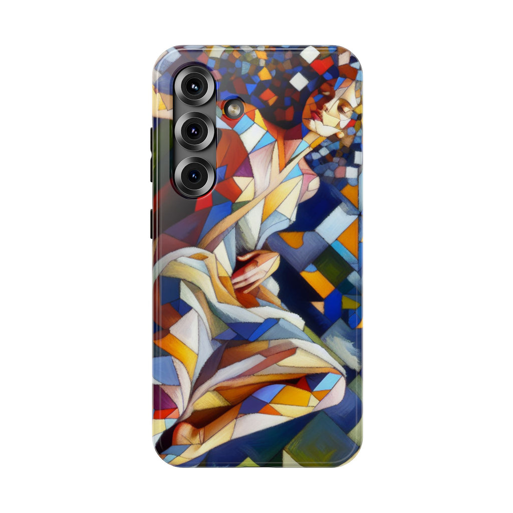 Stained Glass Angel Phone Case - Impact Resistant Art Phone Cover