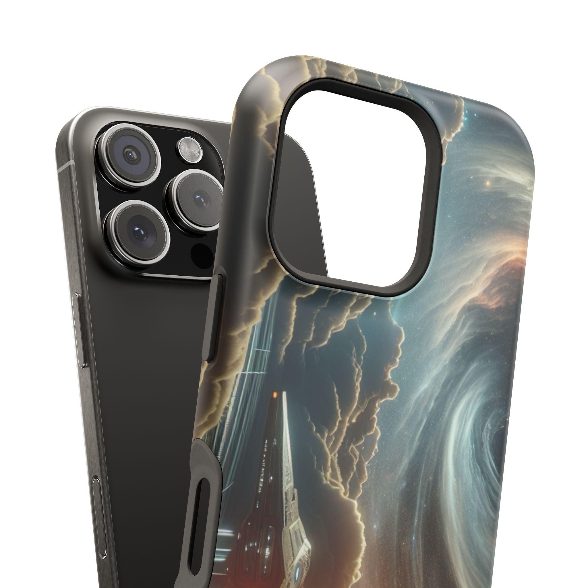 Cosmic Space Ship Impact Resistant Phone Case