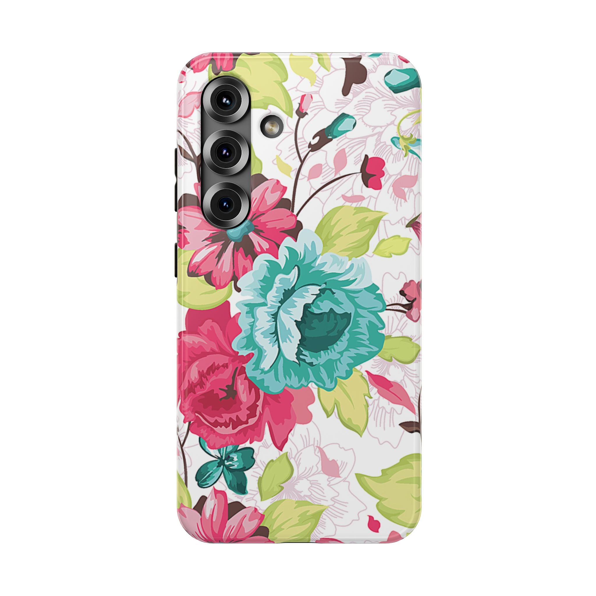 Floral Design Impact-Resistant Case