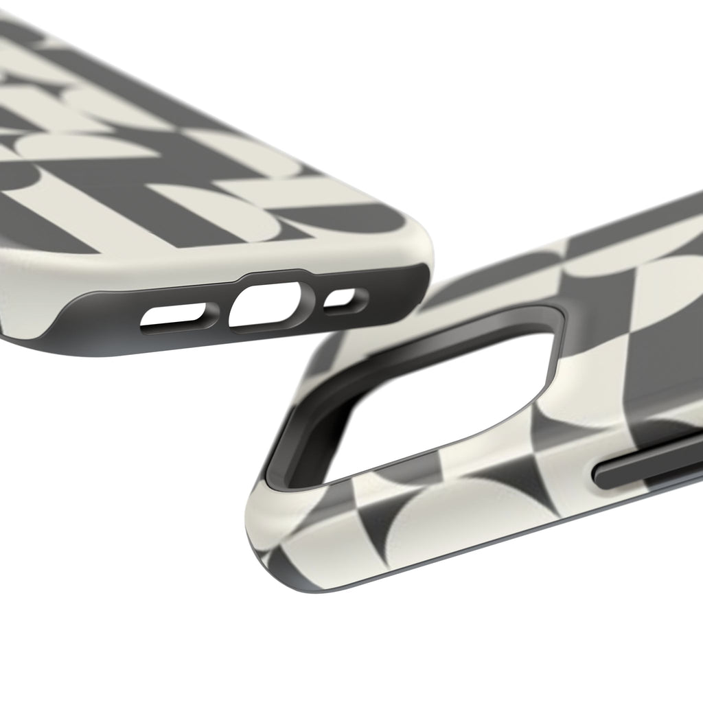 Black and White Design Impact-Resistant Case