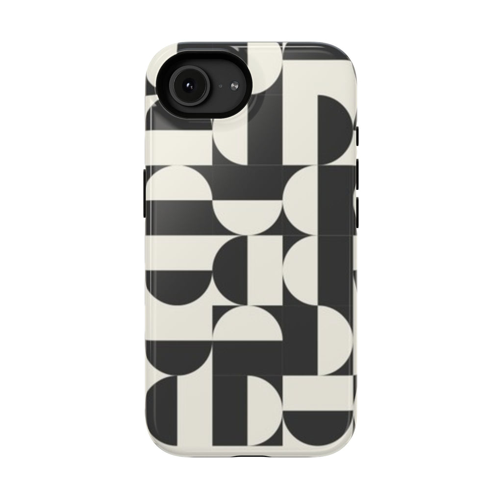 Black and White Design Impact-Resistant Case