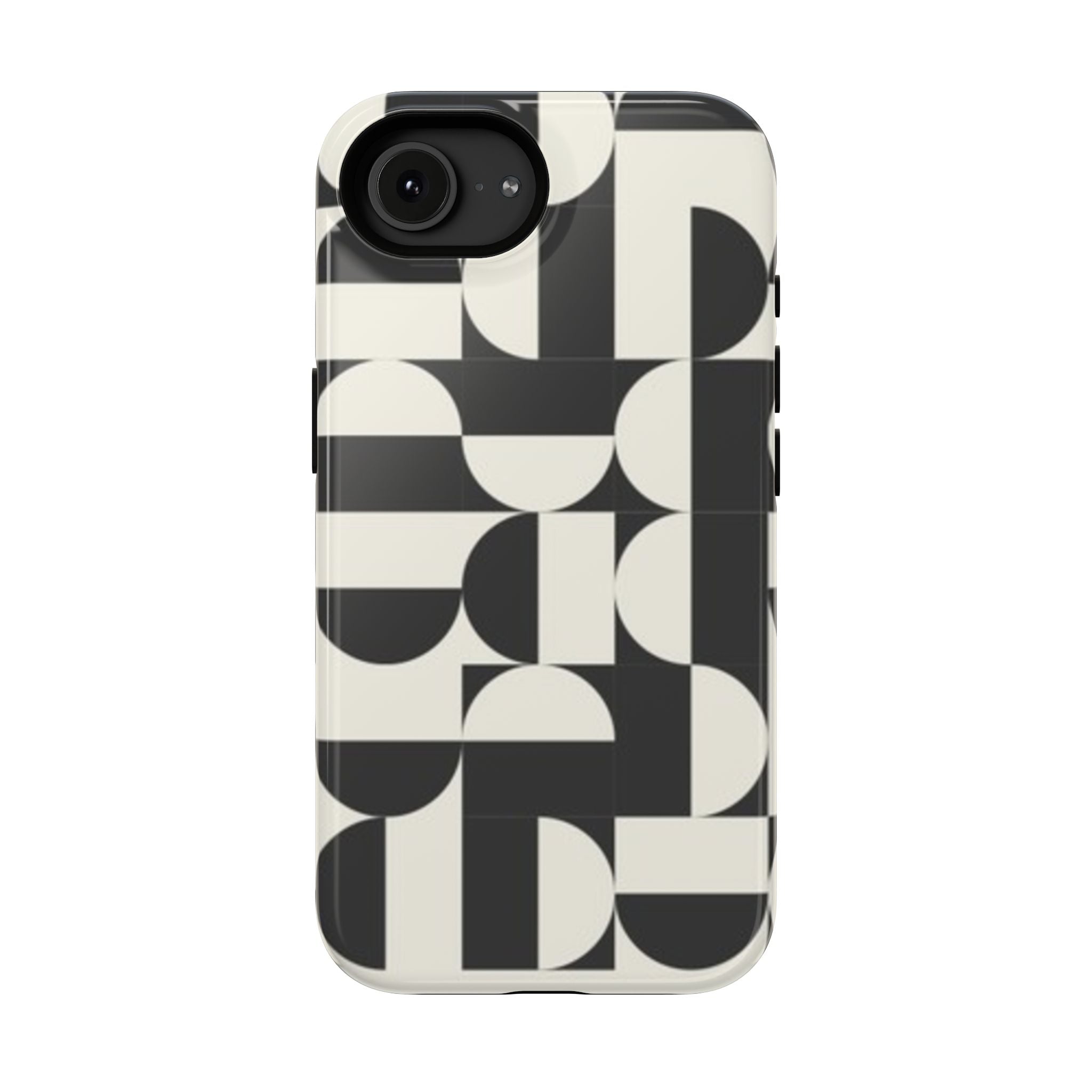 Black and White Design Impact-Resistant Case