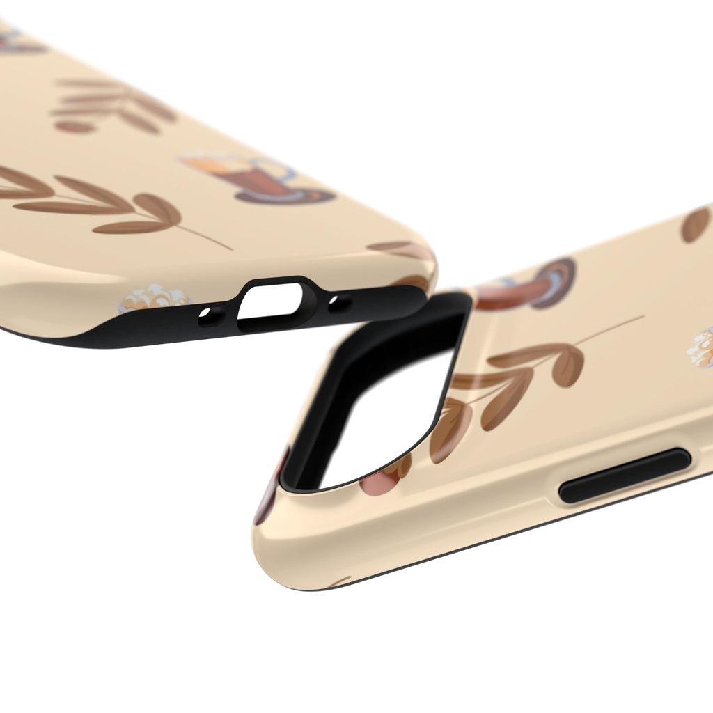 Stylish Coffee Phone Case, Impact-Resistant