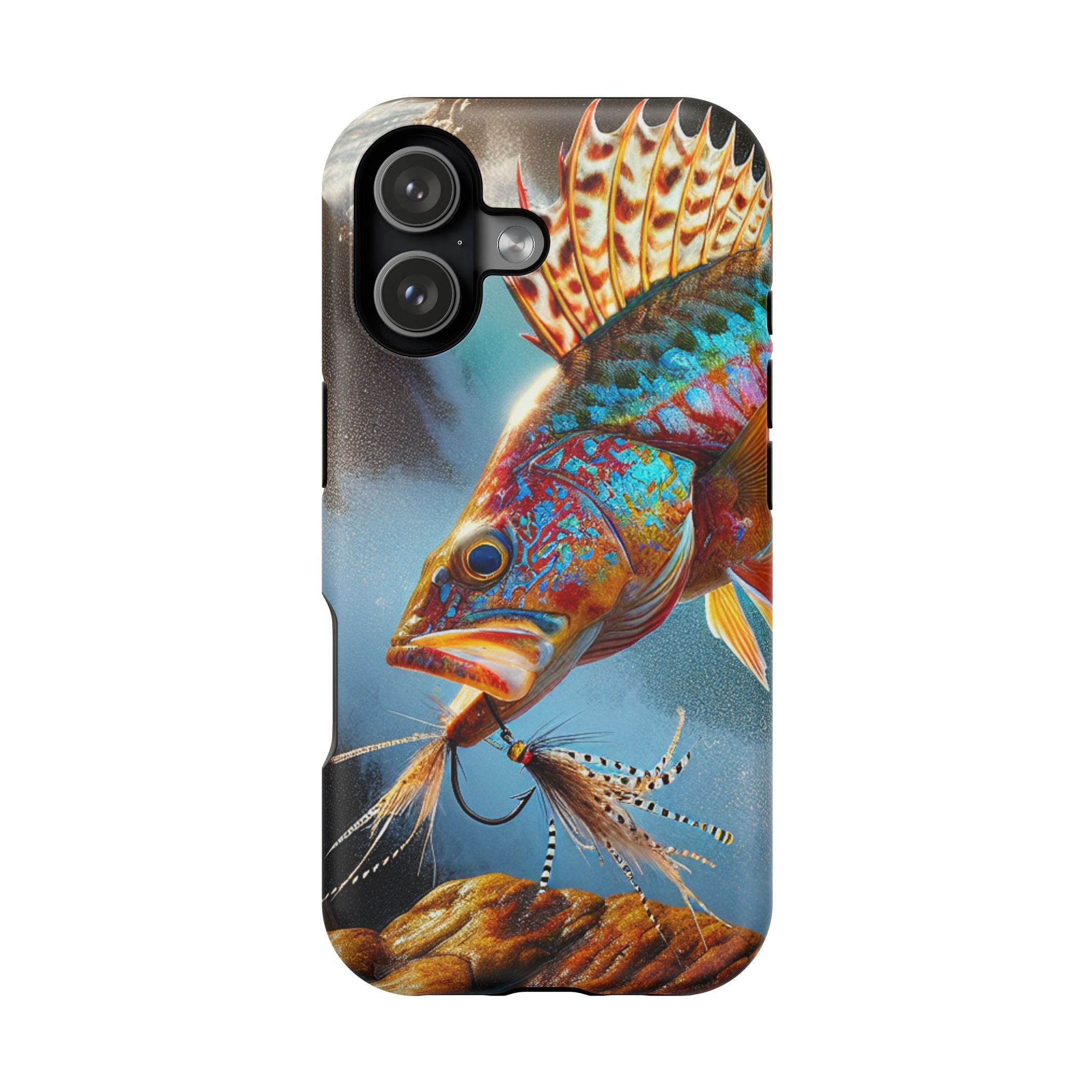 Colorful Fish Impact Resistant Phone Case, Waterproof