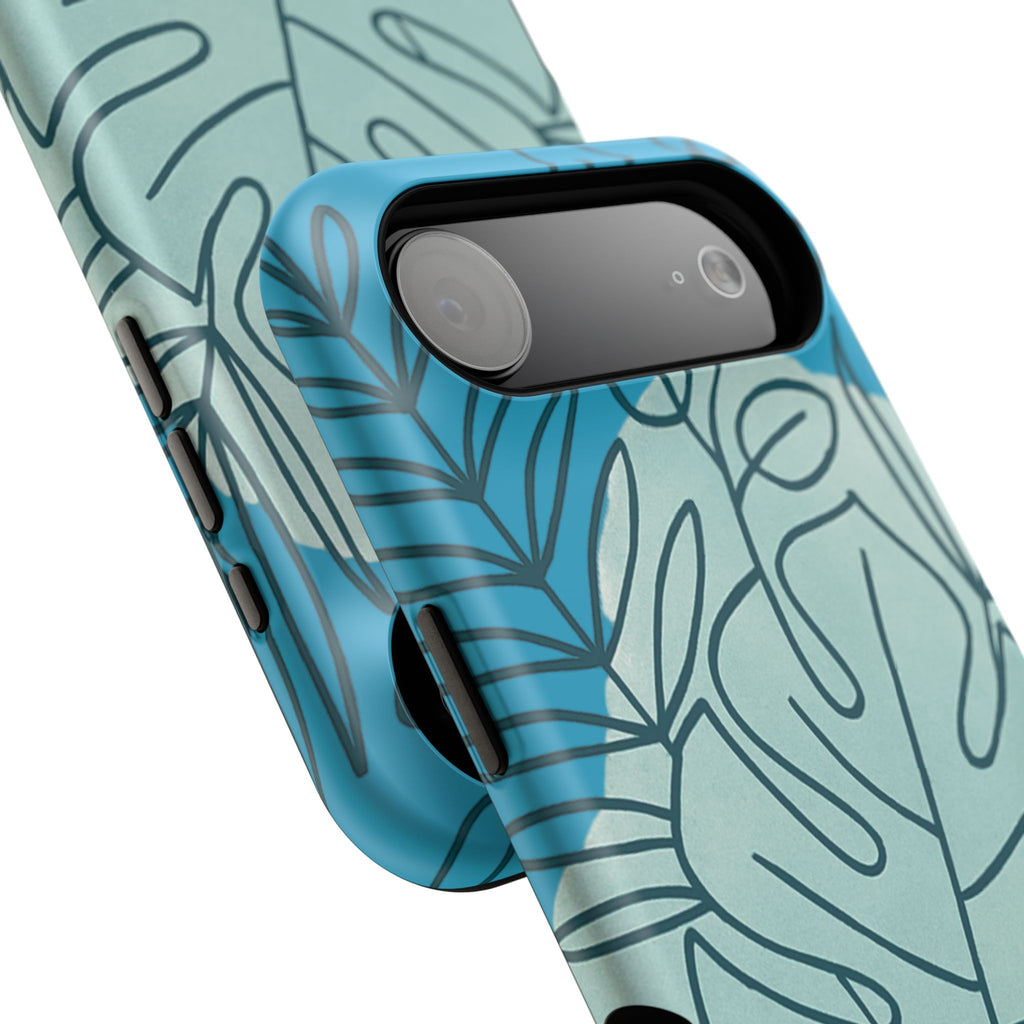 Tropical Floral Phone Case, Impact-Resistant