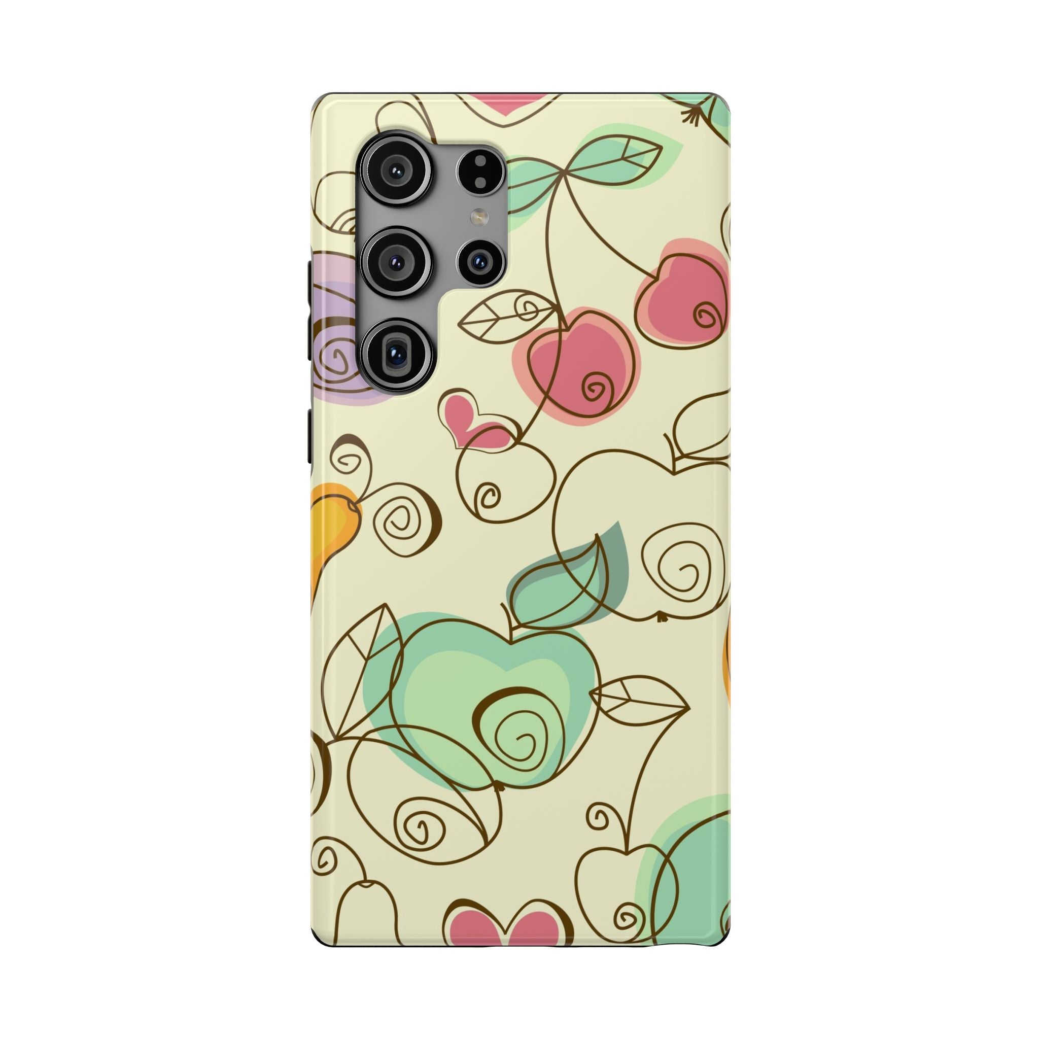 Colorful Floral Phone Case, Impact-Resistant