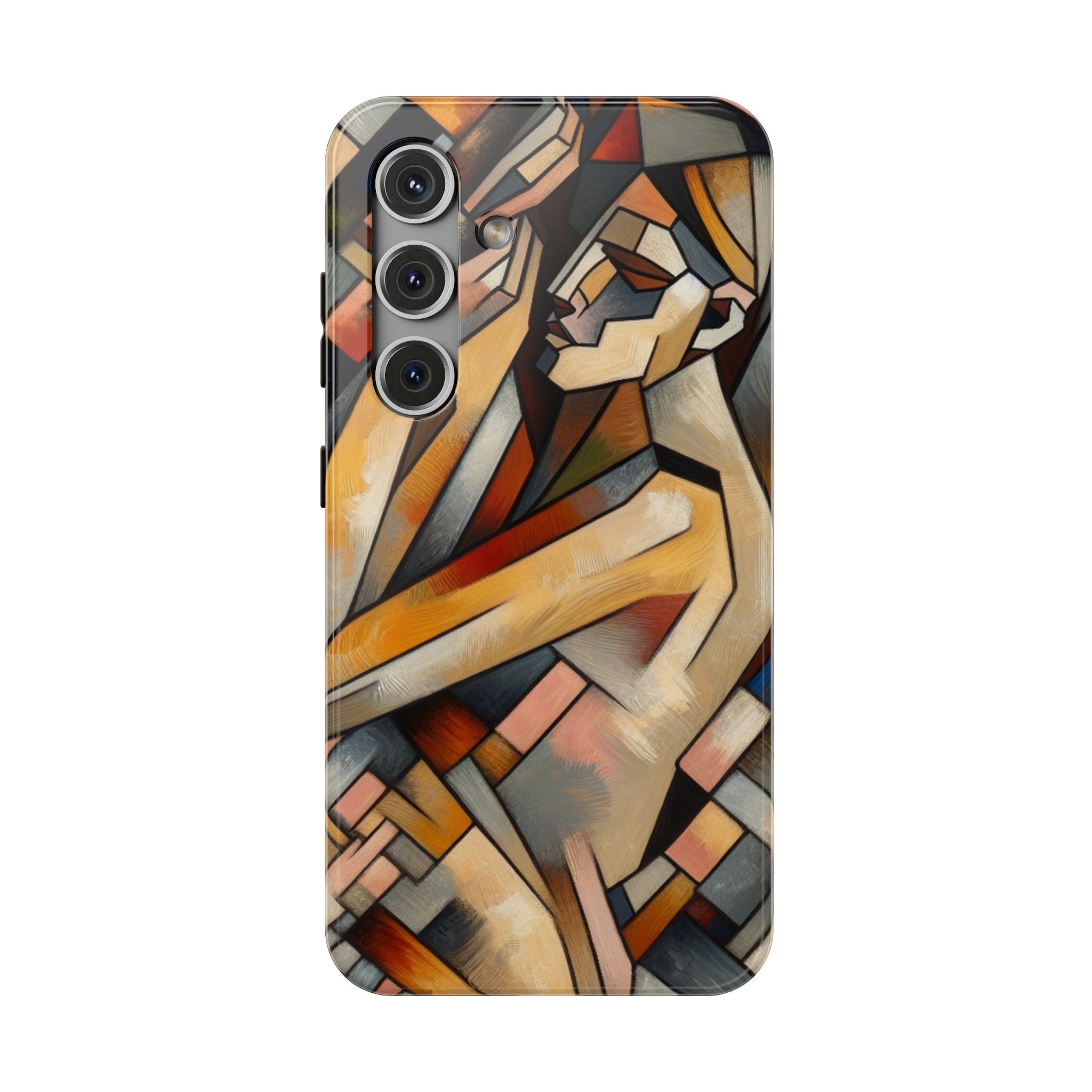 Impact Resistant Phone Case - Sleeping  Woman Abstract