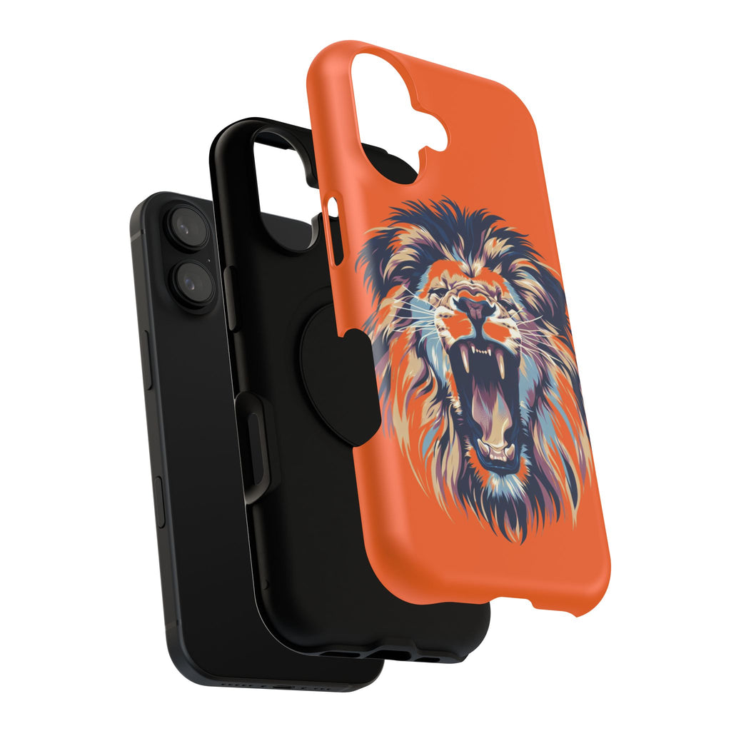 Roaring Lion Impact Phone Case — Shockproof Orange Protective Cover
