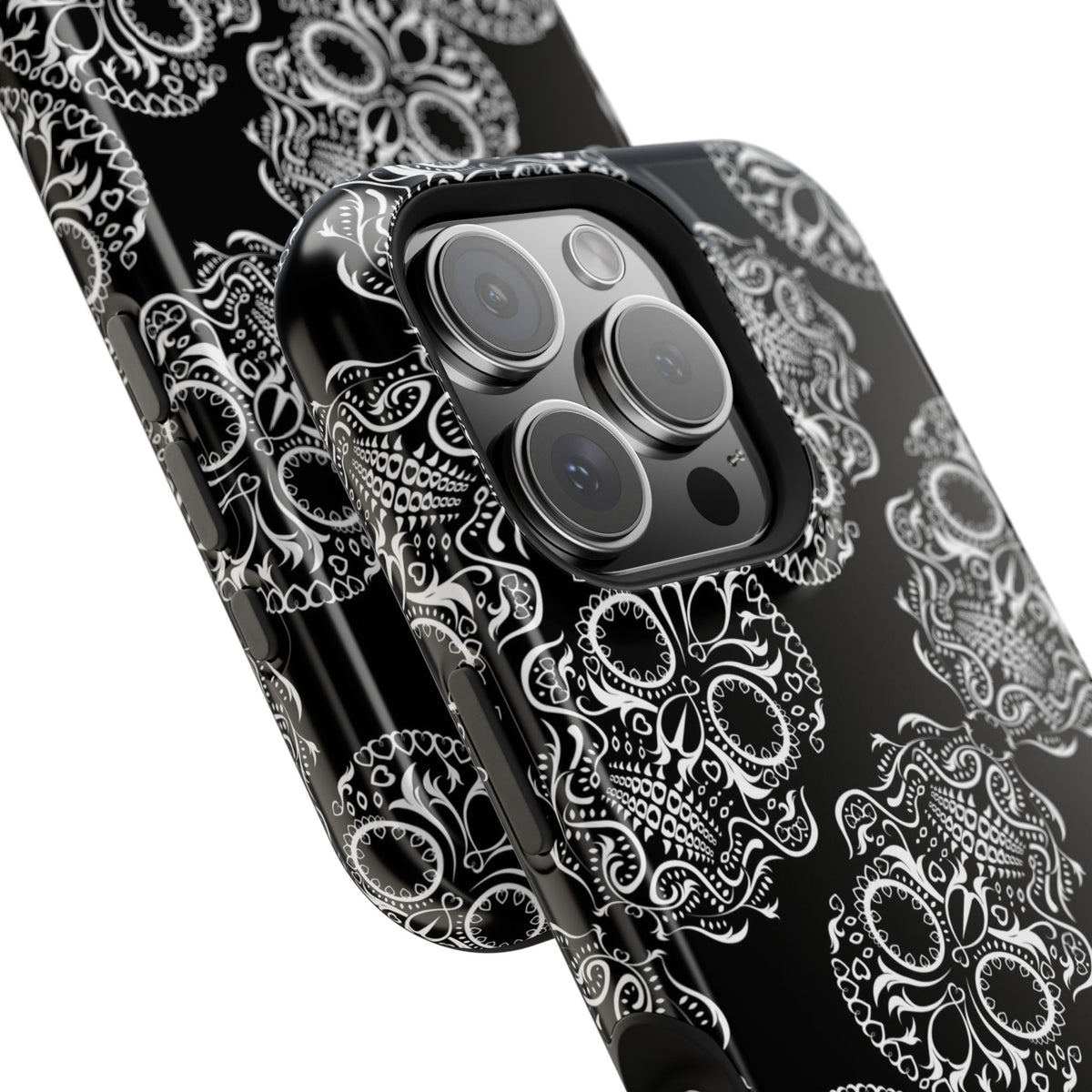 Skull Pattern Black & White Gothic Tough Cases for iPhone