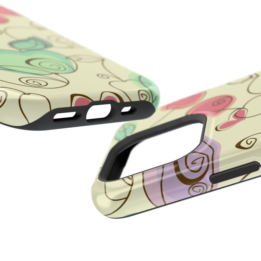 Colorful Floral Phone Case, Impact-Resistant