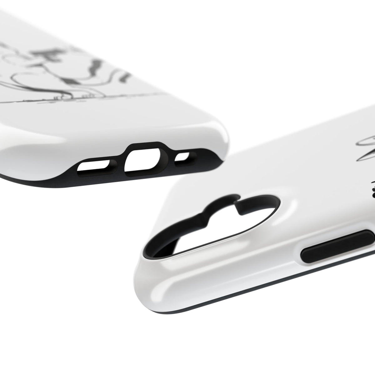 Cat Shooting 'Pew Pew' Phone Case — Impact-Resistant iPhone Cover