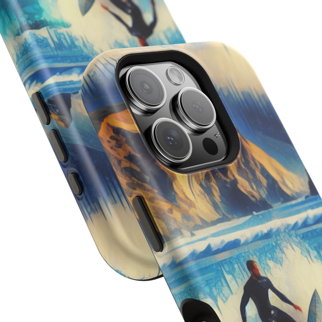 Impact Resistant  Phone Case, Ocean Waves, Summer Memories Protective Case