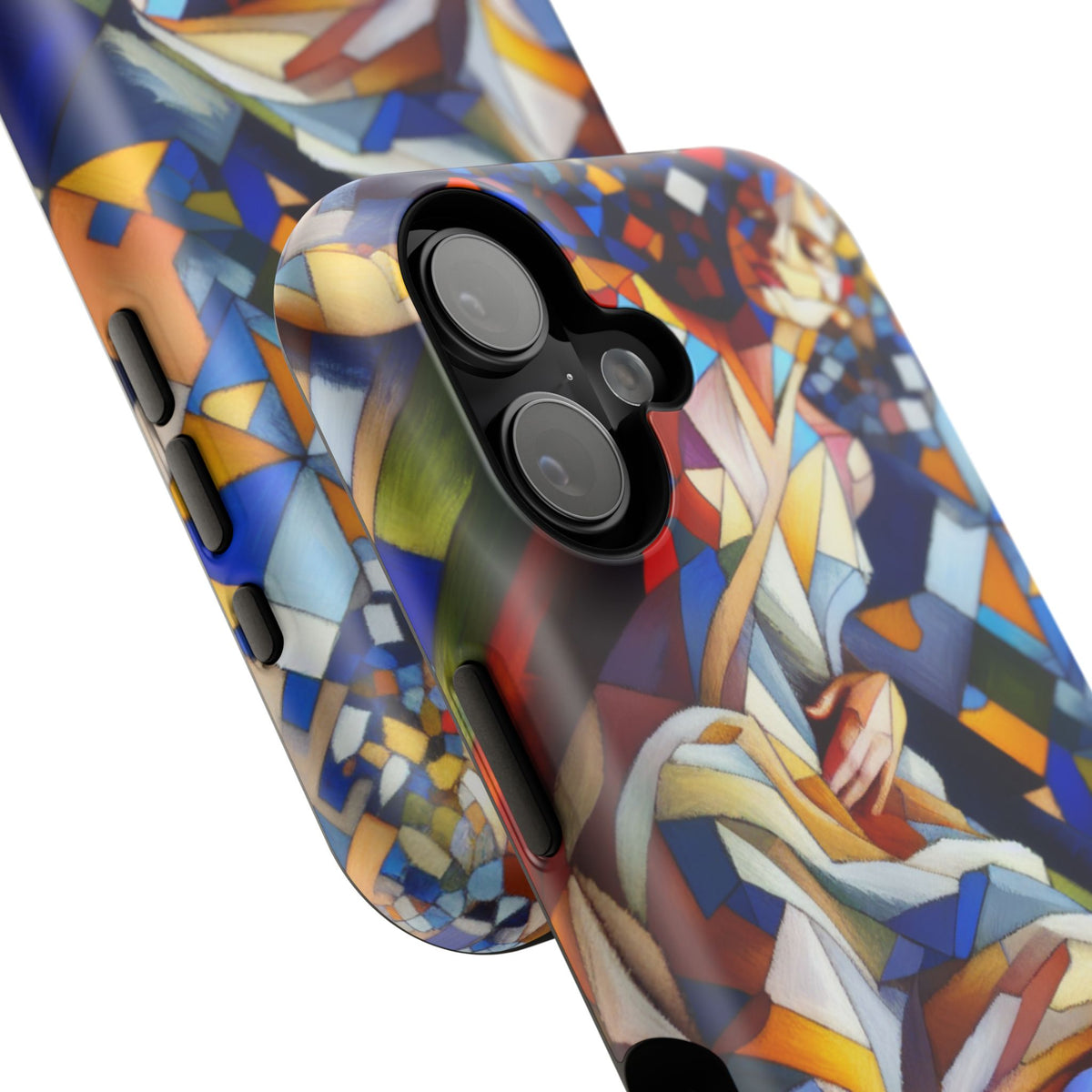 Abstract Stained Glass Dragon Impact Phone Case