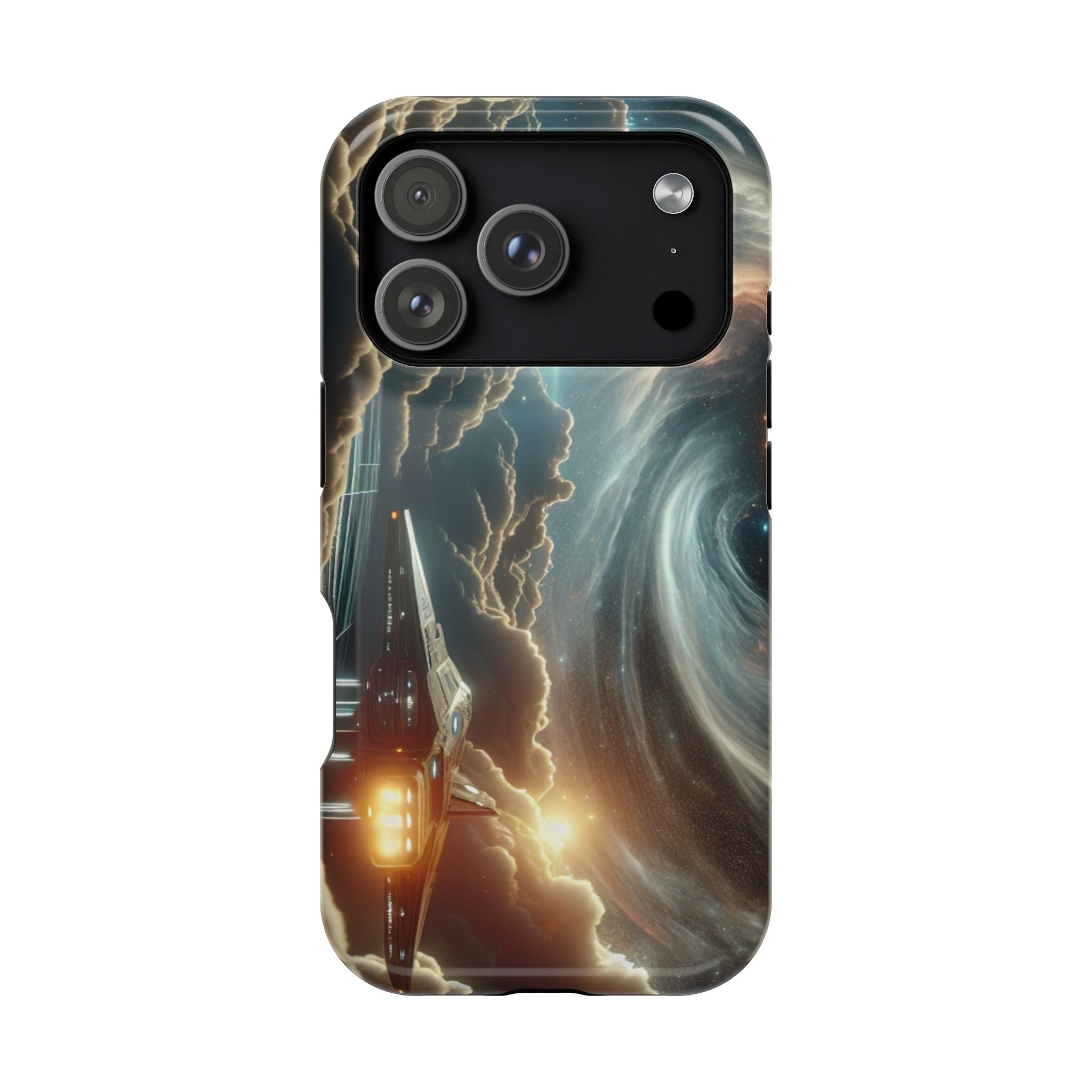 Cosmic Space Ship Impact Resistant Phone Case