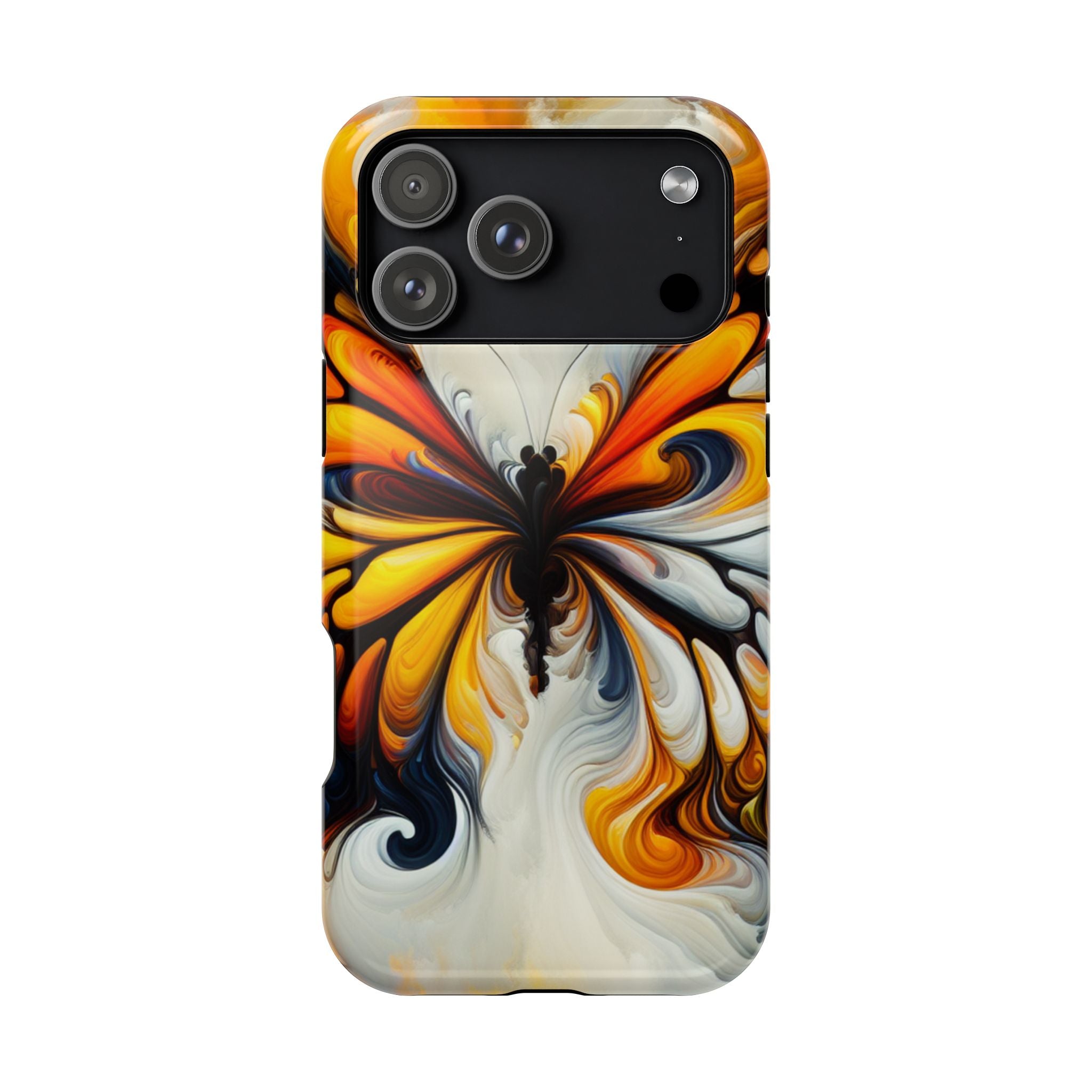 Colorful Butterfly Impact Resistant Phone Case, Artistic, Nature-Inspired Gift