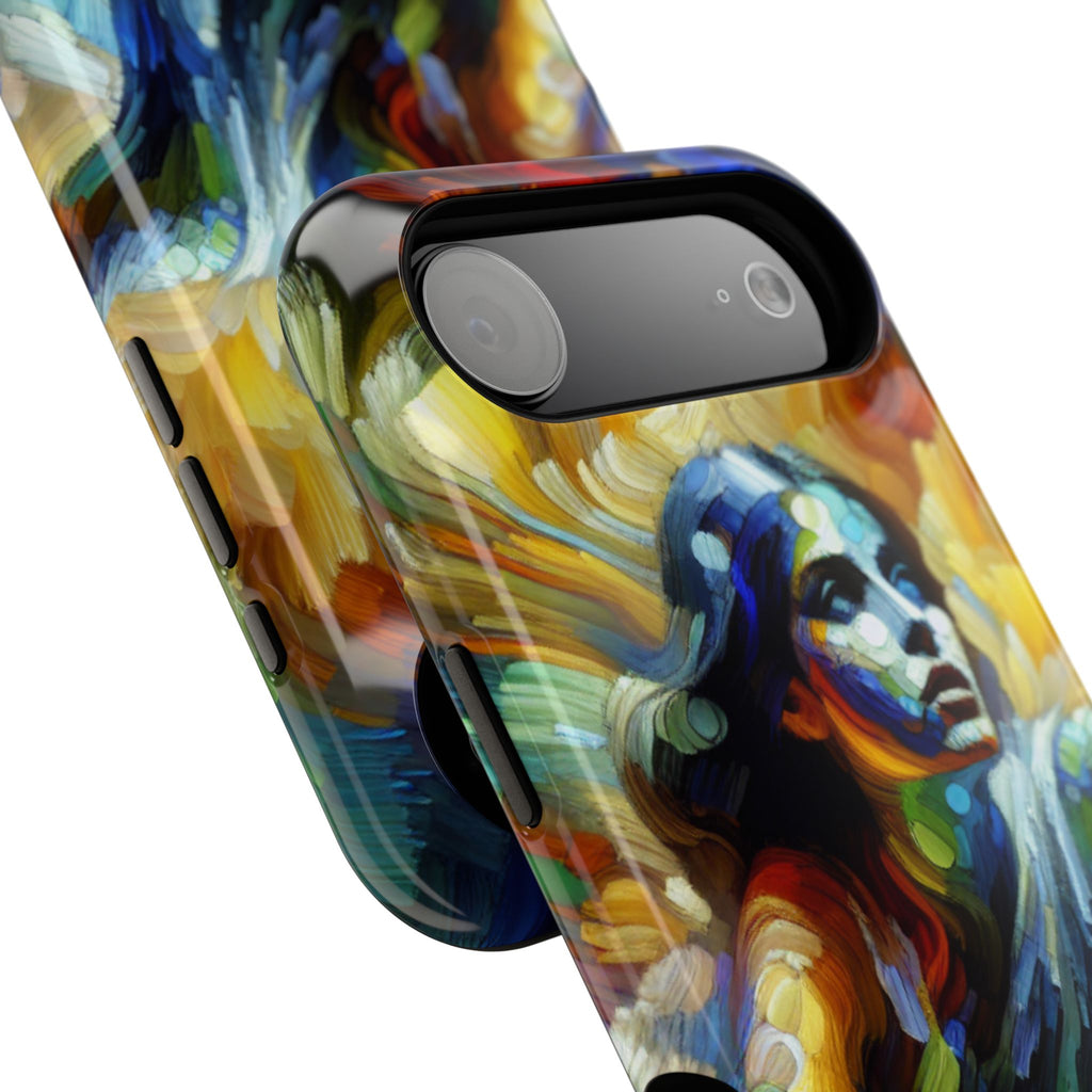 Impact-Resistant Phone Case — Colorful Surreal Mermaid Art