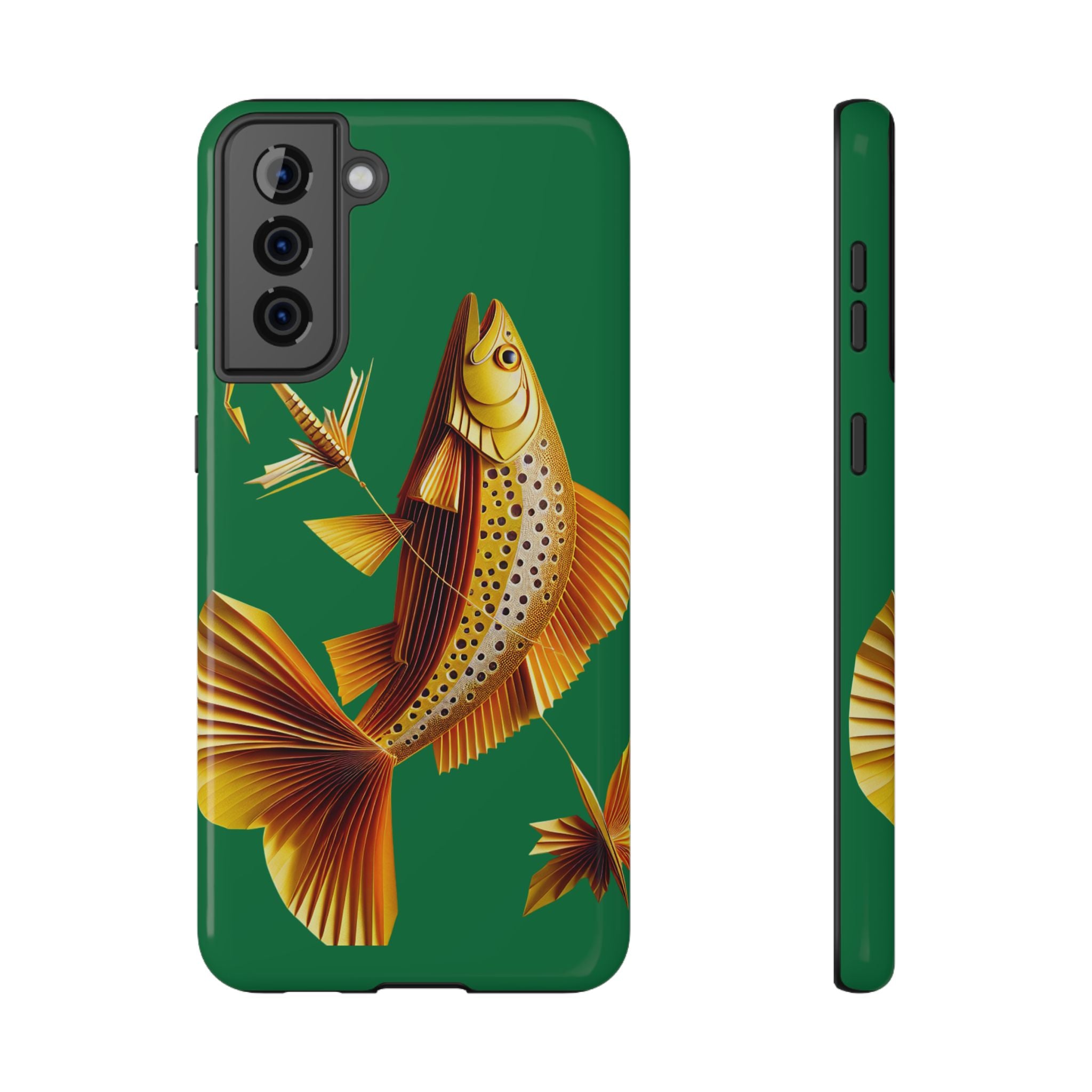 Impact Resistant Phone Case,  Lucky Charm Fish, Outdoor Enthusiast Gift