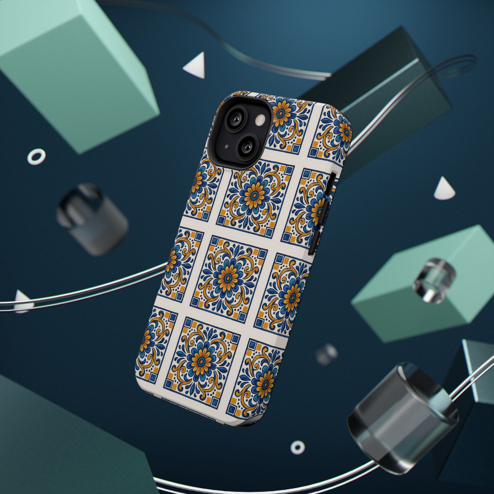 Colorful Floral Phone Case, Durable Impact-Resistant