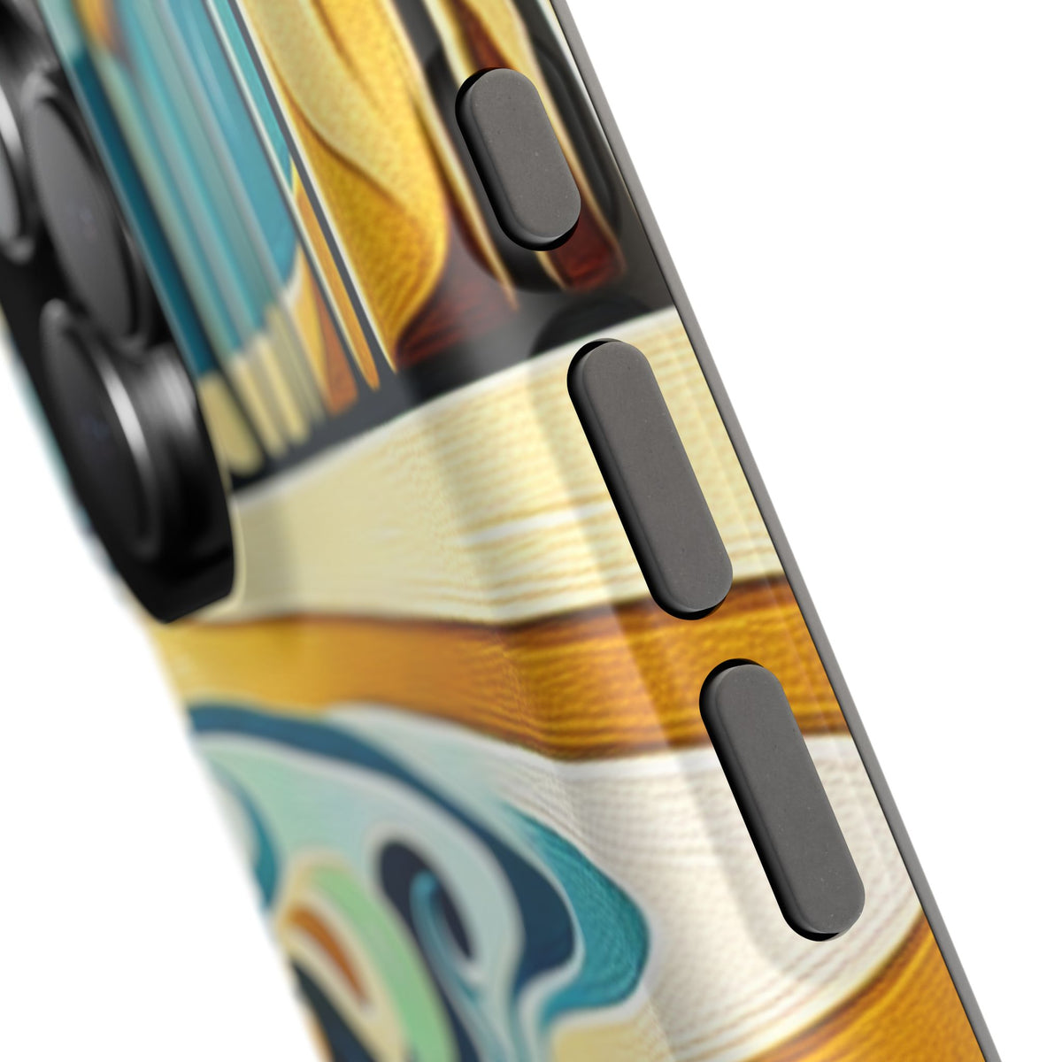 Surfboard Wave Art Phone Case — Impact-Resistant Beach Vibes iPhone Case