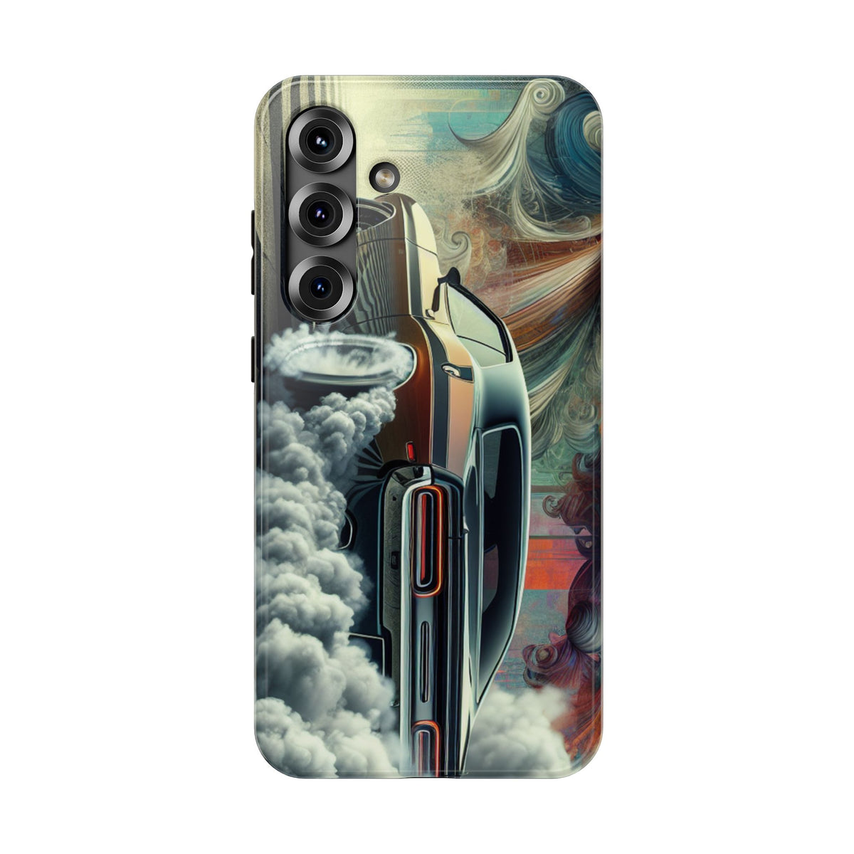 Phone Case – Vintage Muscle Car Smoke Art Impact-Resistant Case