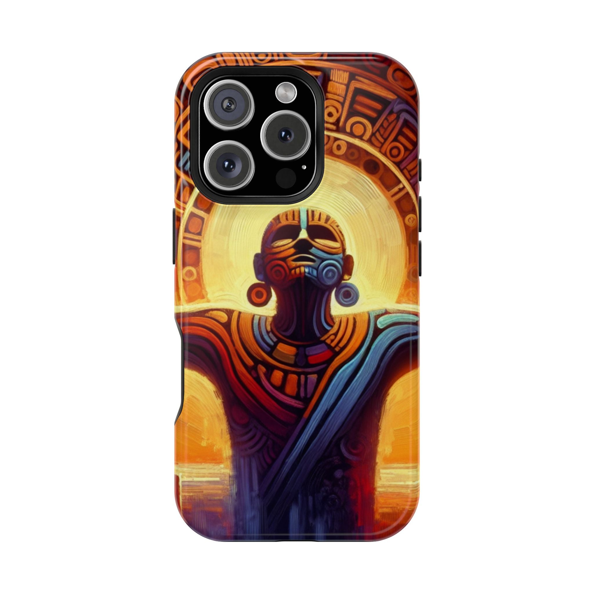 Impact Resistant Phone Case - Aztec Man