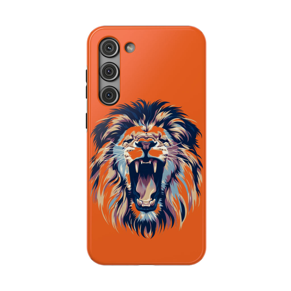 Roaring Lion Impact Phone Case — Shockproof Orange Protective Cover