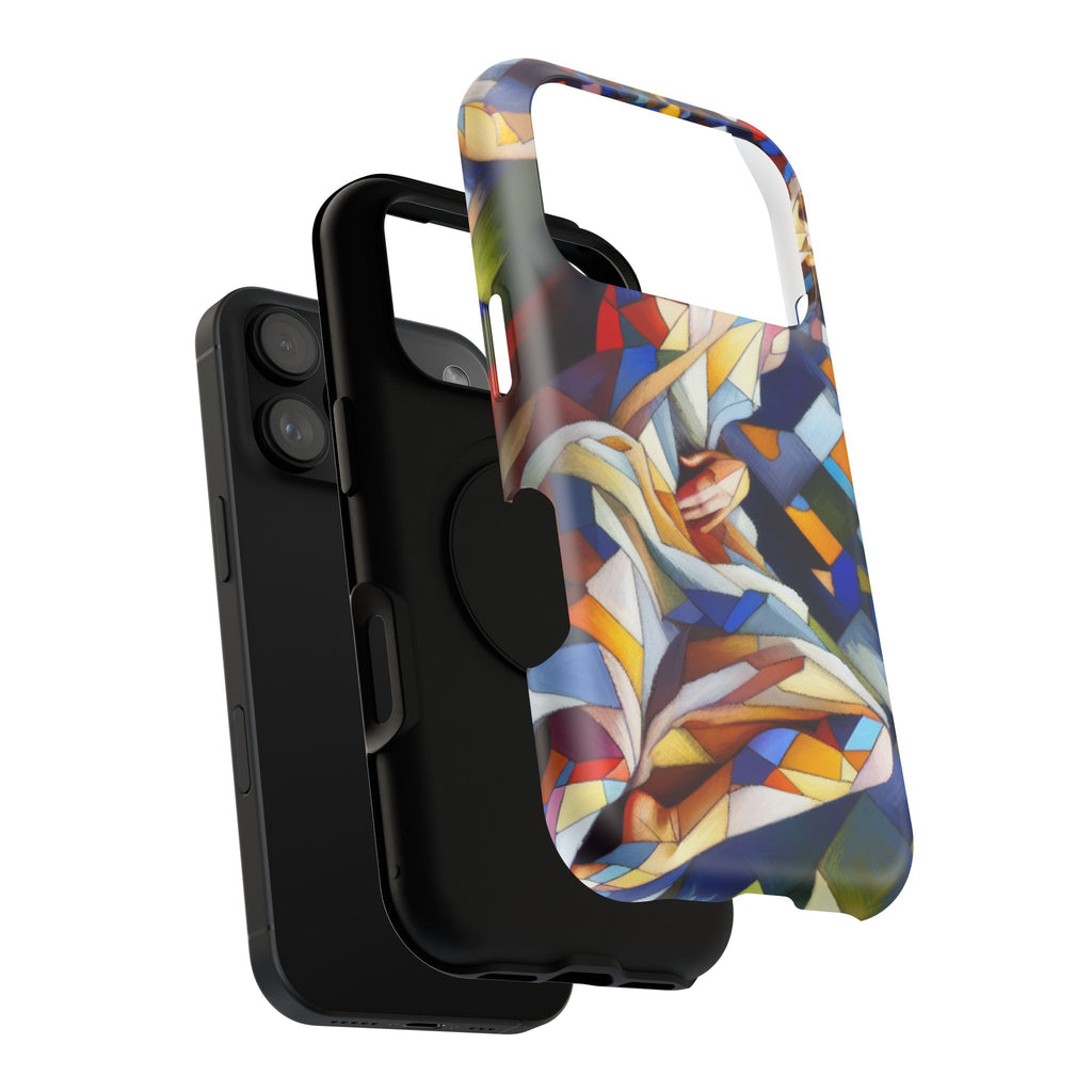 Stained Glass Angel Phone Case - Impact Resistant Art Phone Cover