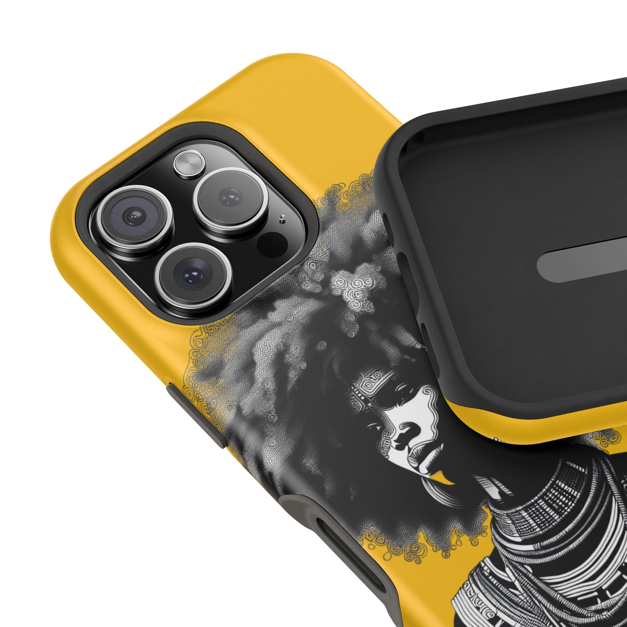 Bold African Art Impact Resistant  Phone Case