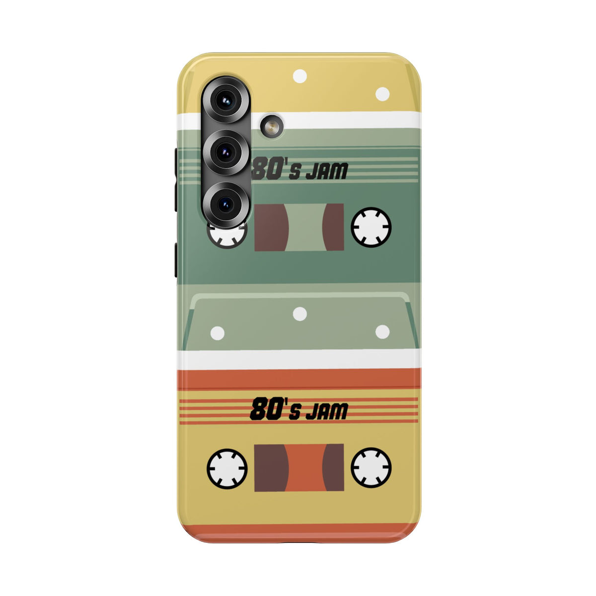 Retro Cassette Tape Impact-Resistant Phone Case — '80s Jam Vintage Music Design